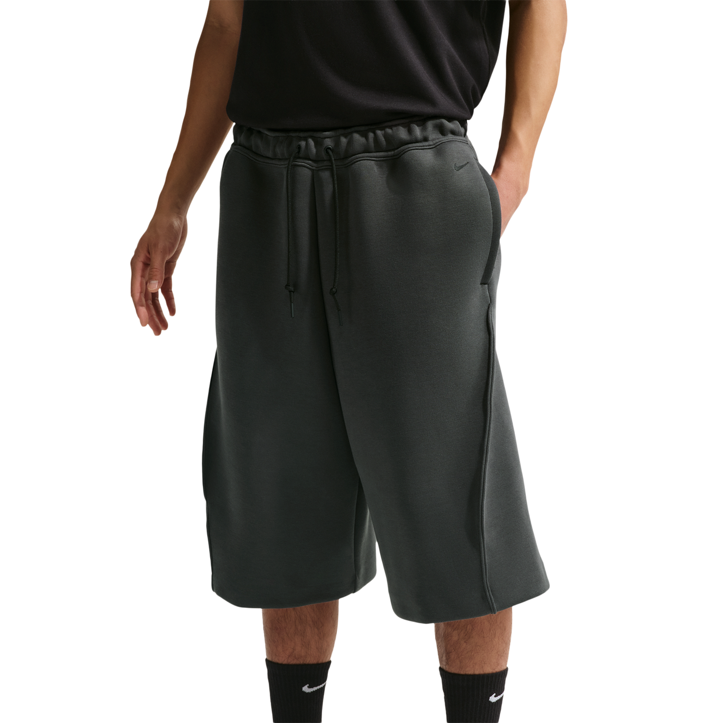 Nike Tech Fleece Shorts - Men's - Anthracite/Black