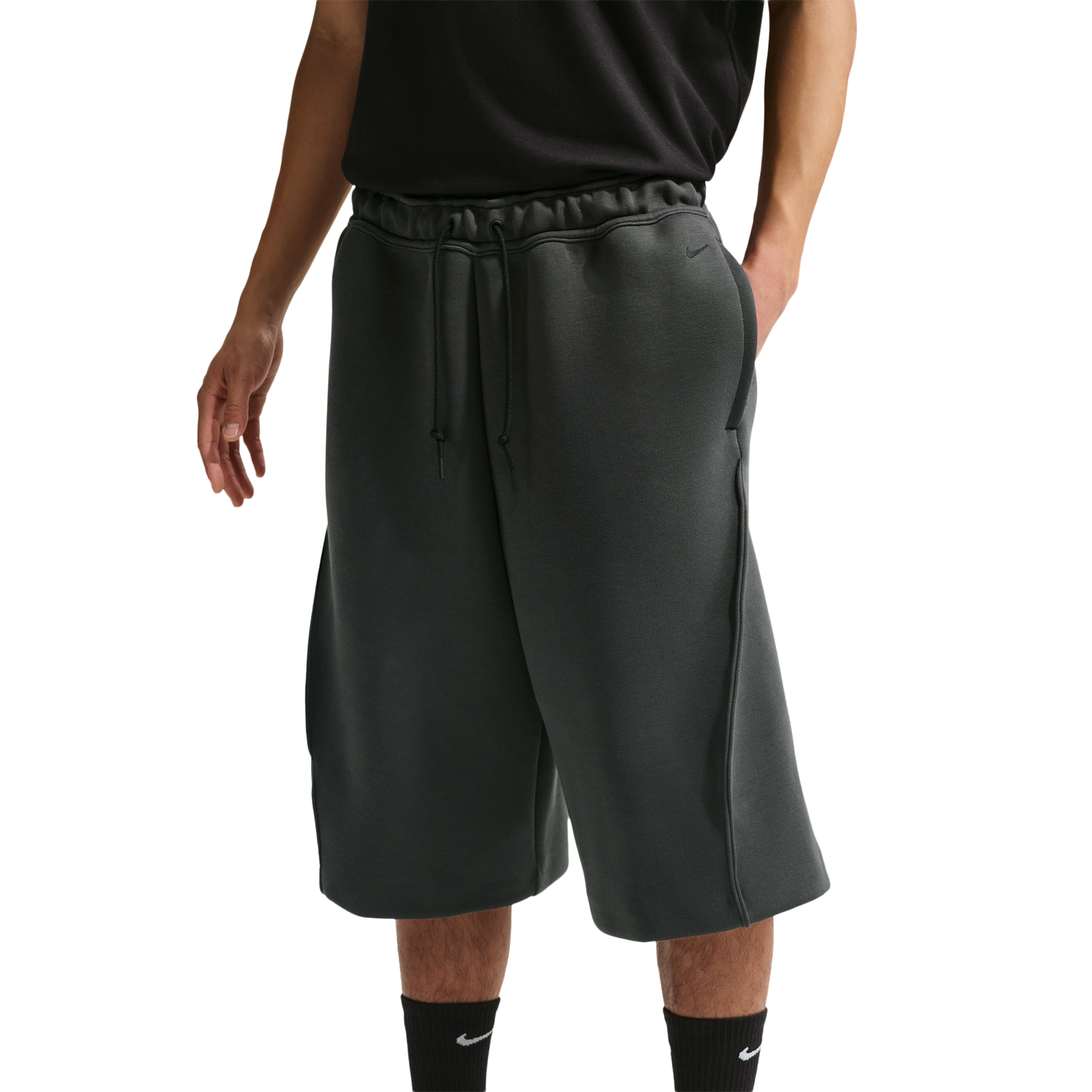 Nike Tech Fleece Shorts - Men's - Anthracite/Black