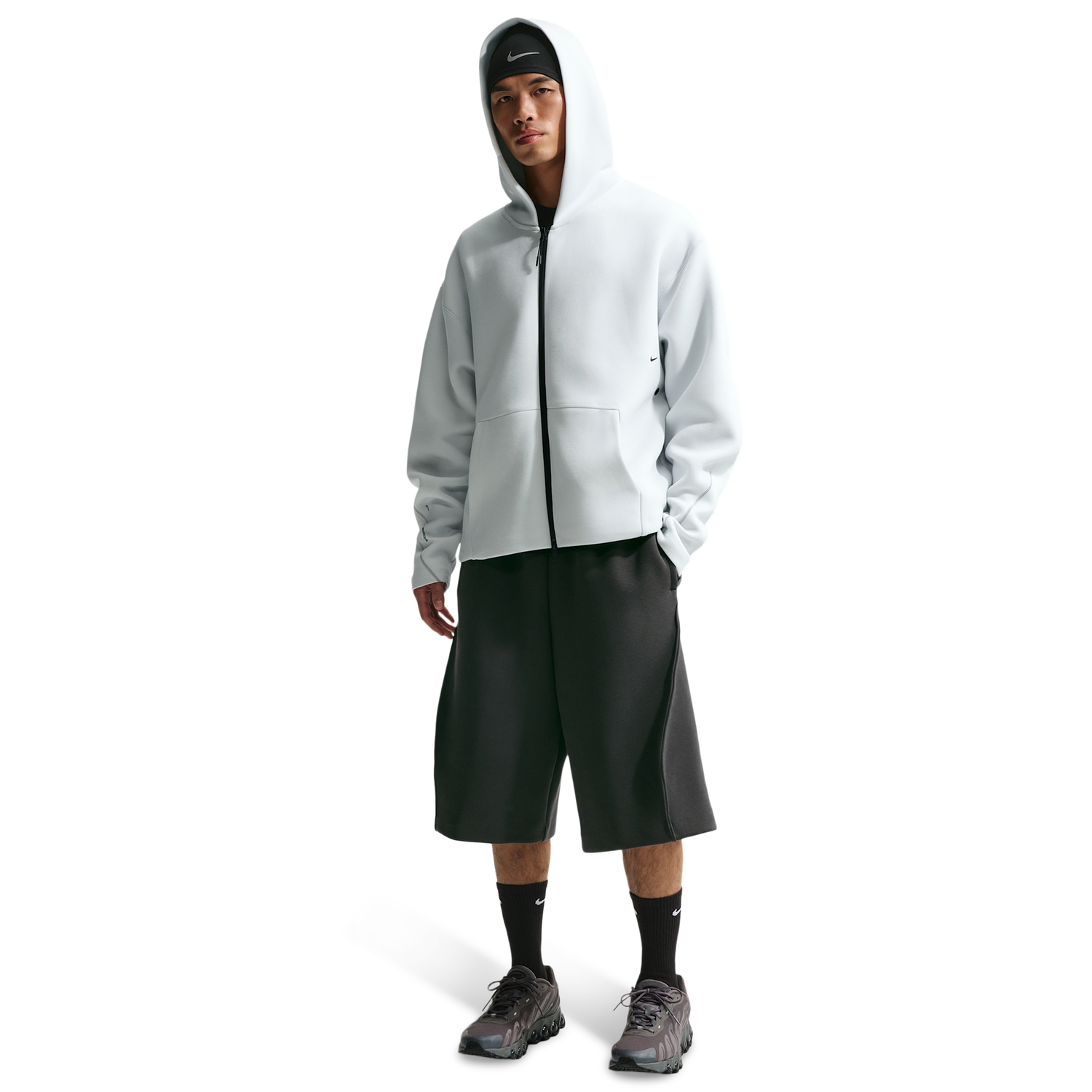 Nike Tech Fleece Shorts - Men's - Anthracite/Black