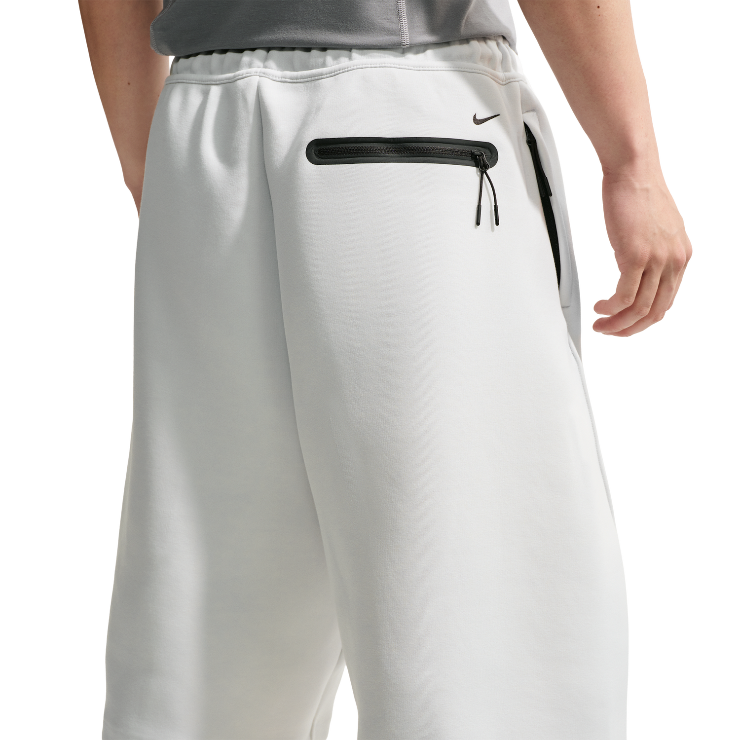 Nike Tech Fleece Shorts - Men's - Off White/Black