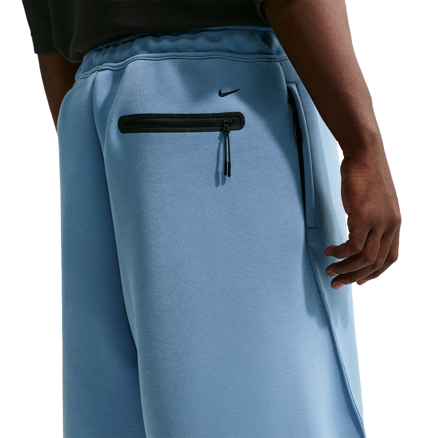 Nike Tech Fleece Shorts - Men's - Work Blue/Black