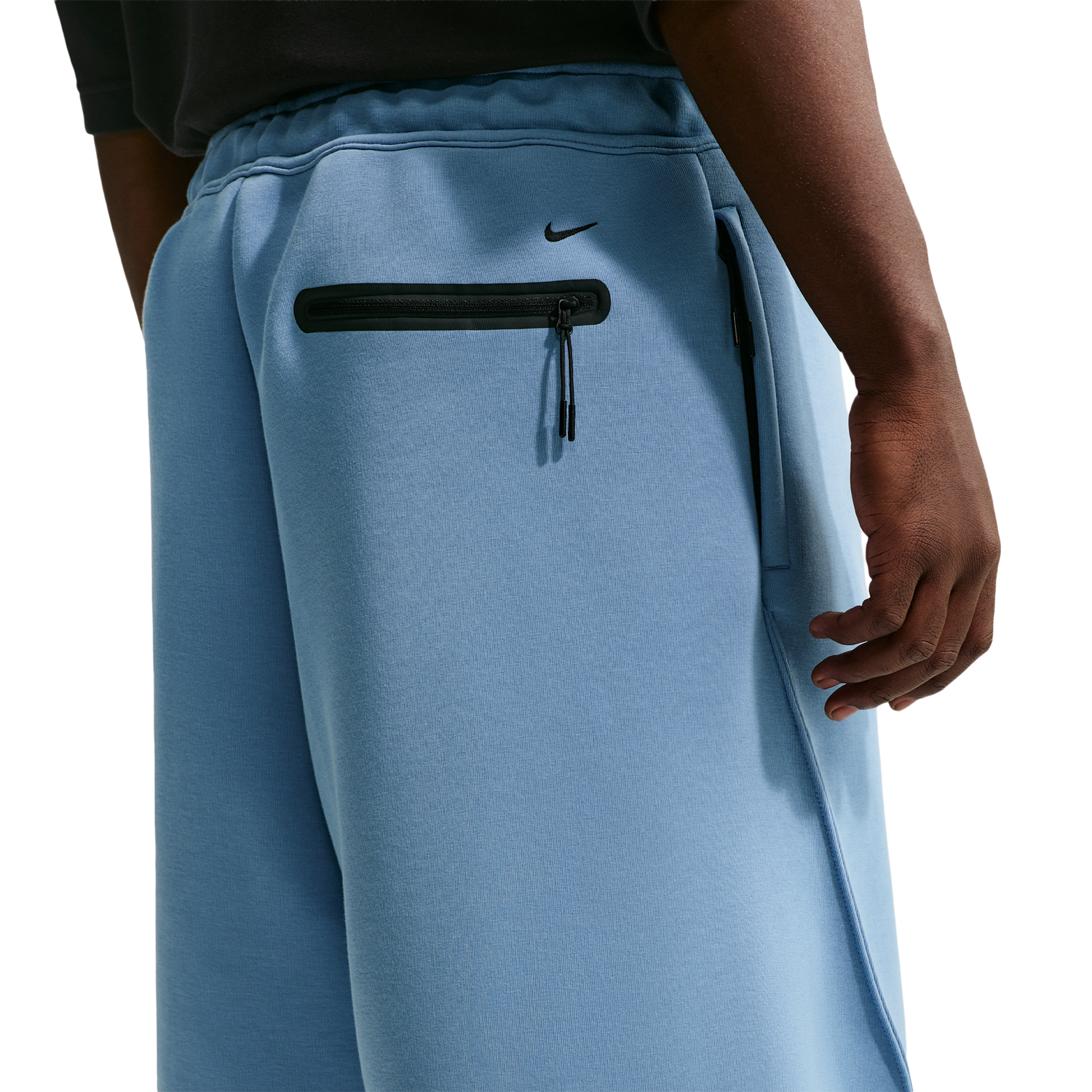 Nike Tech Fleece Shorts - Men's - Work Blue/Black