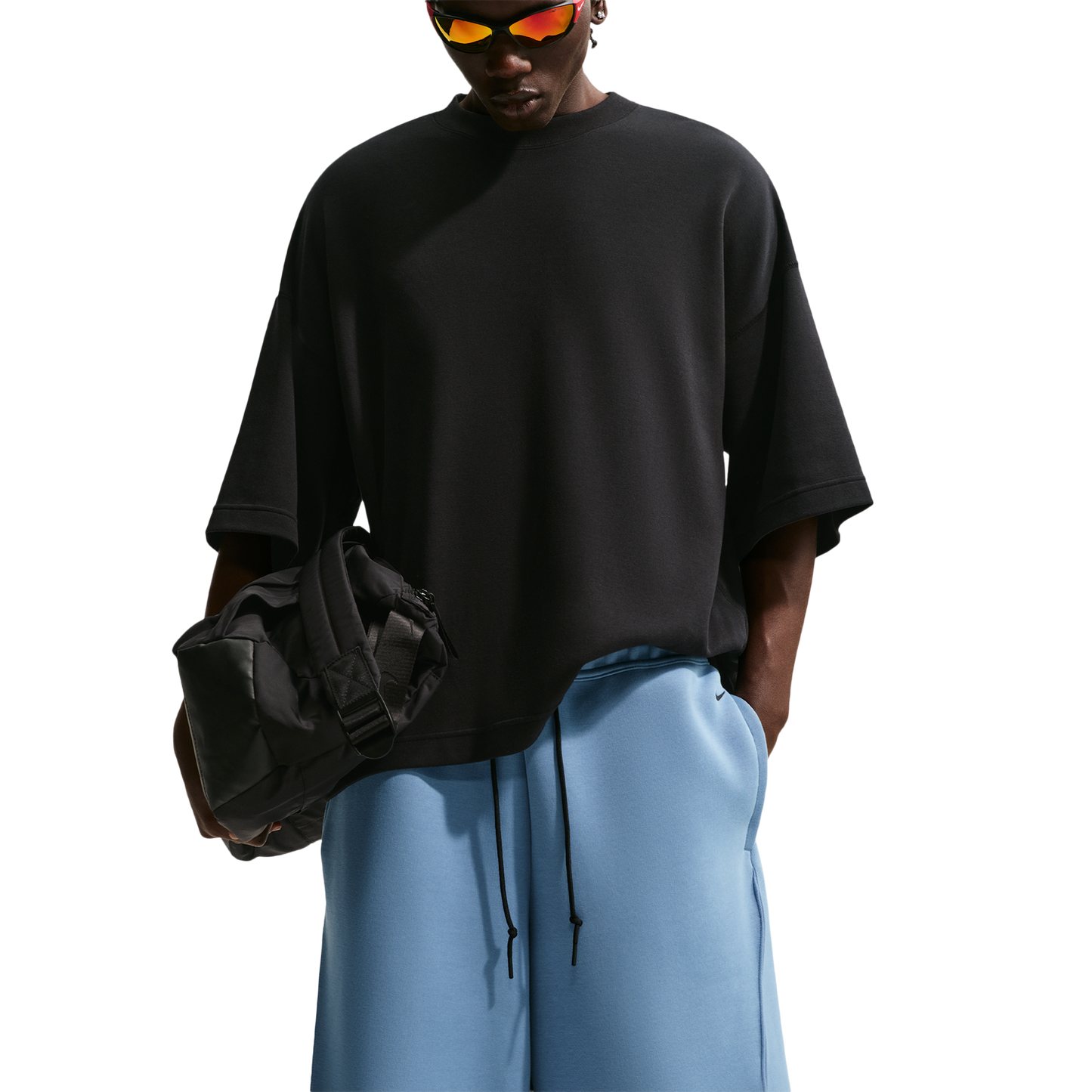 Nike Tech Fleece Shorts - Men's - Work Blue/Black