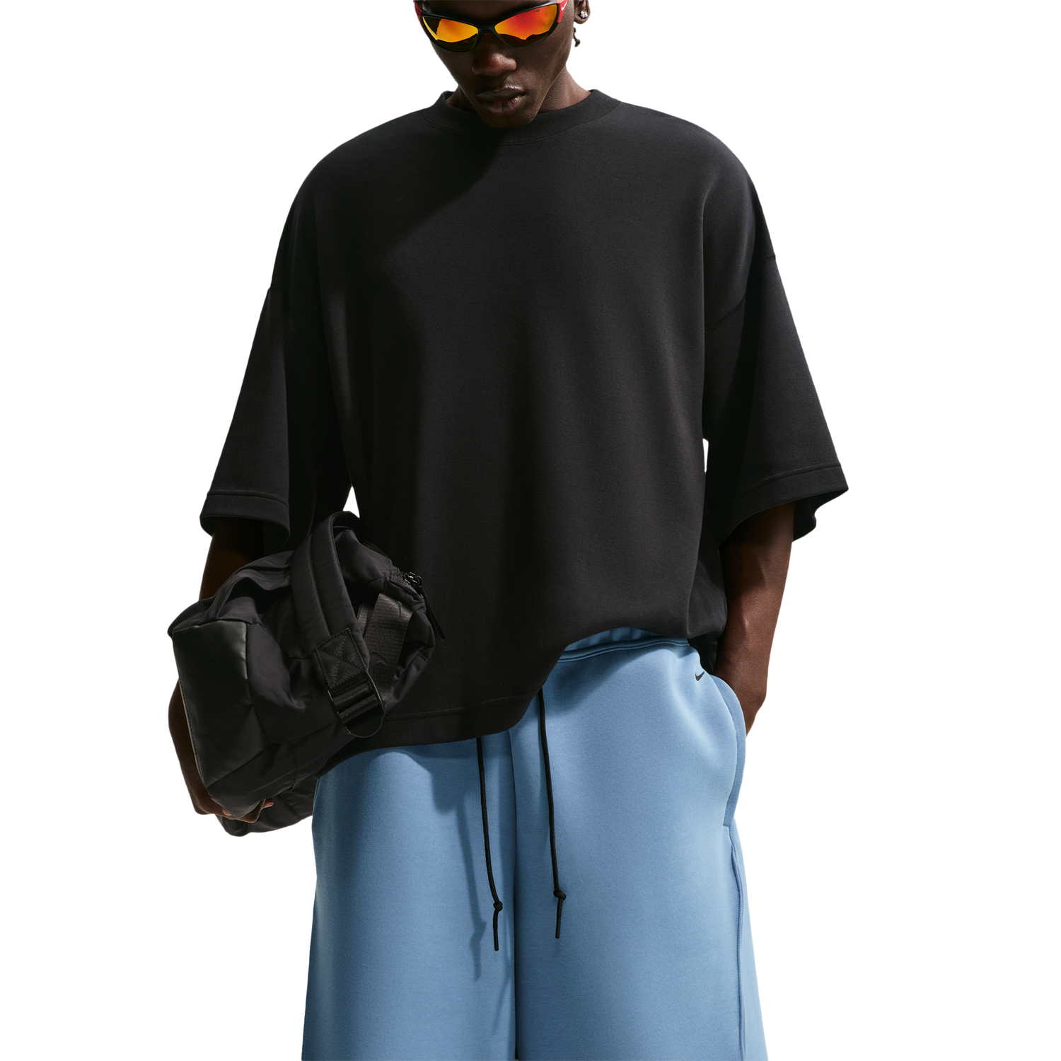 Nike Tech Fleece Shorts - Men's - Work Blue/Black