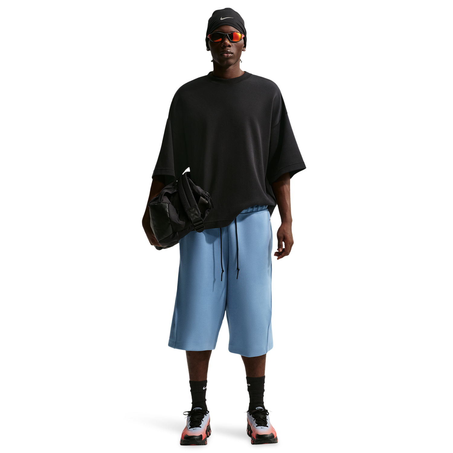 Nike Tech Fleece Shorts - Men's - Work Blue/Black
