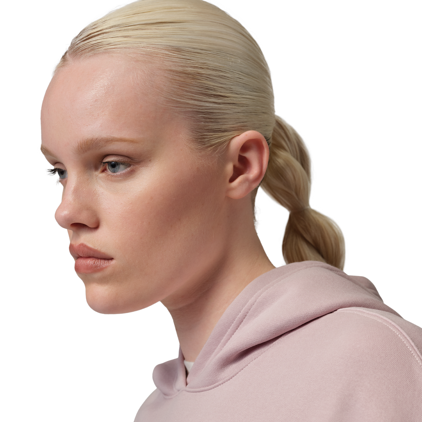 Jordan Brooklyn Fleece Pullover 24 - Women's - White/Particle Rose