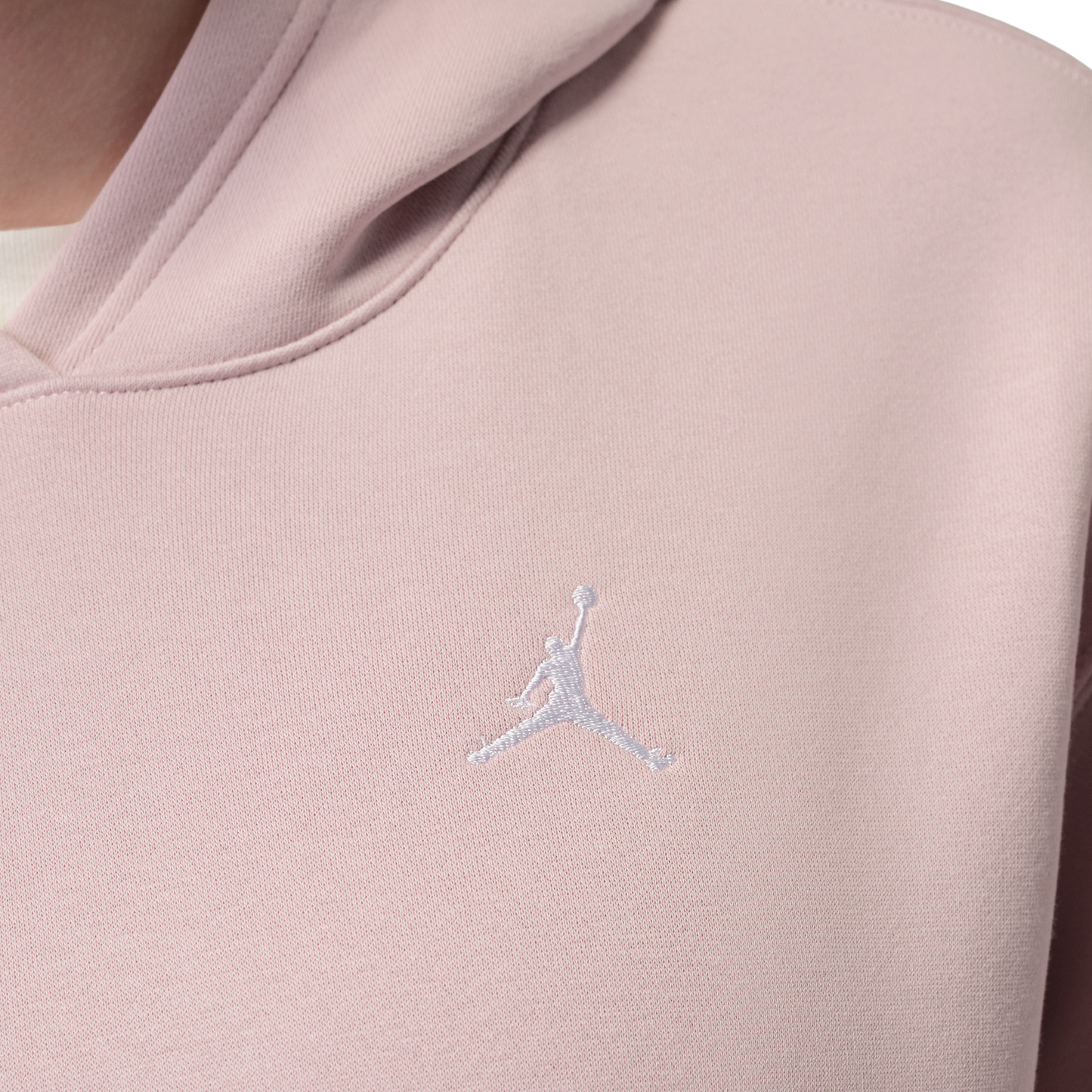 Jordan Brooklyn Fleece Pullover 24 - Women's - White/Particle Rose