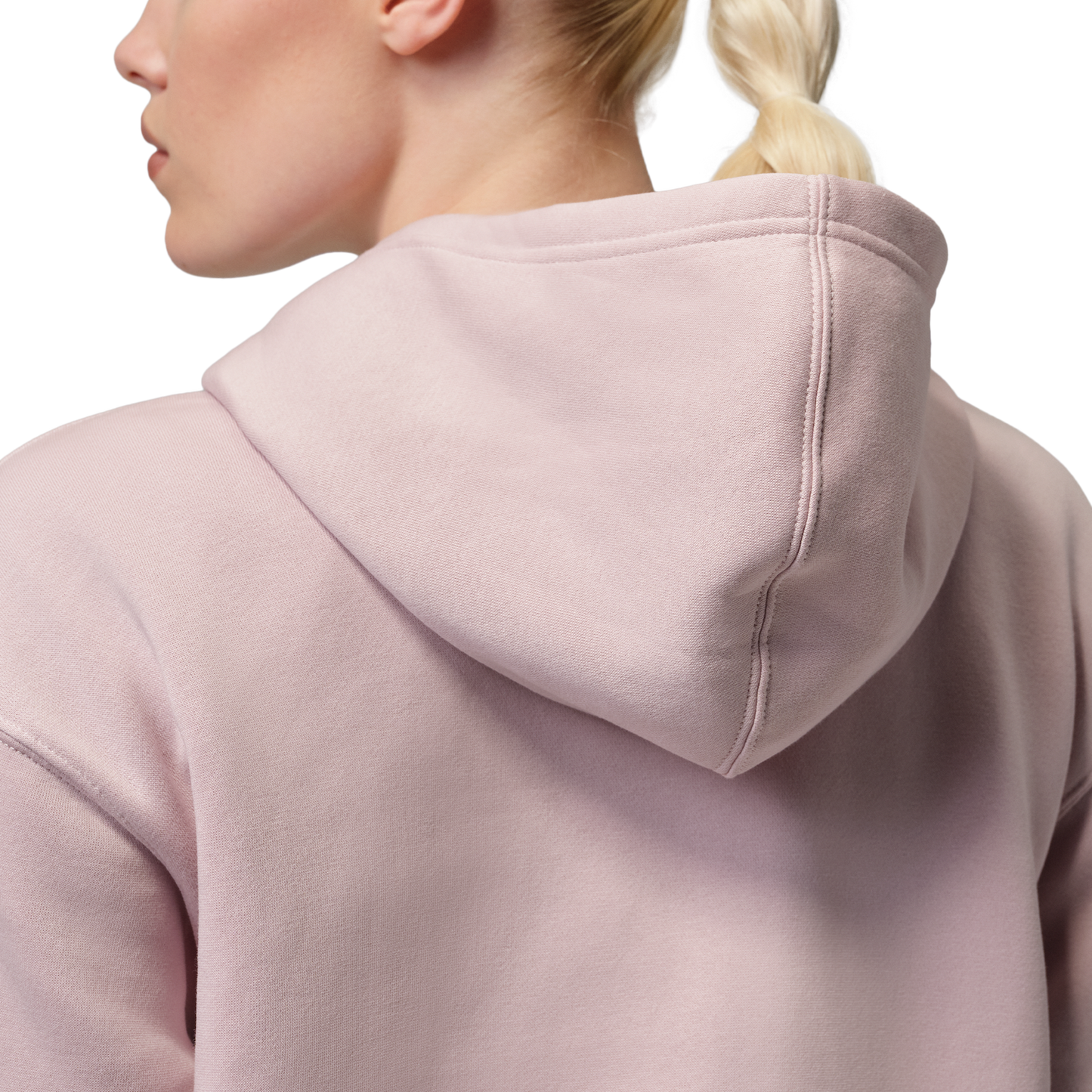Jordan Brooklyn Fleece Pullover 24 - Women's - White/Particle Rose