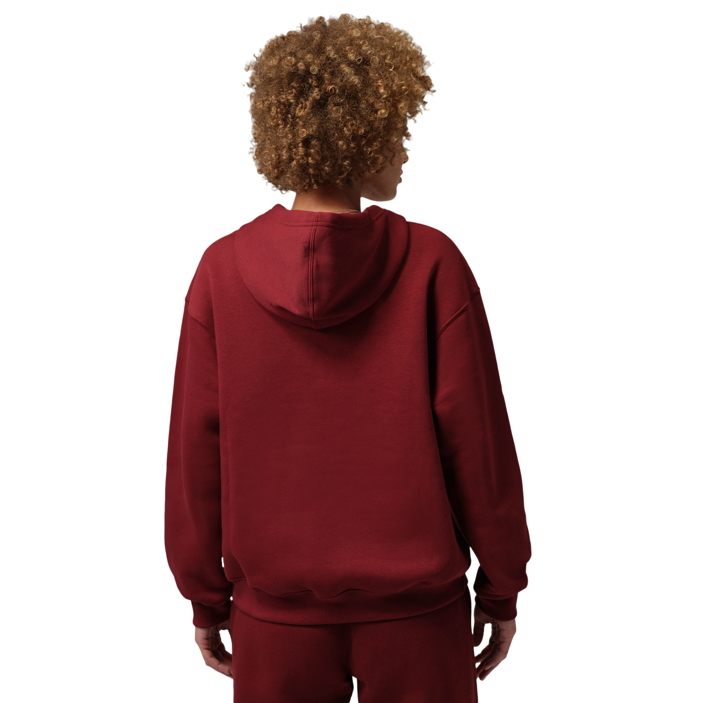 Jordan Brooklyn Fleece Pullover 24 - Women's - White/Team Red