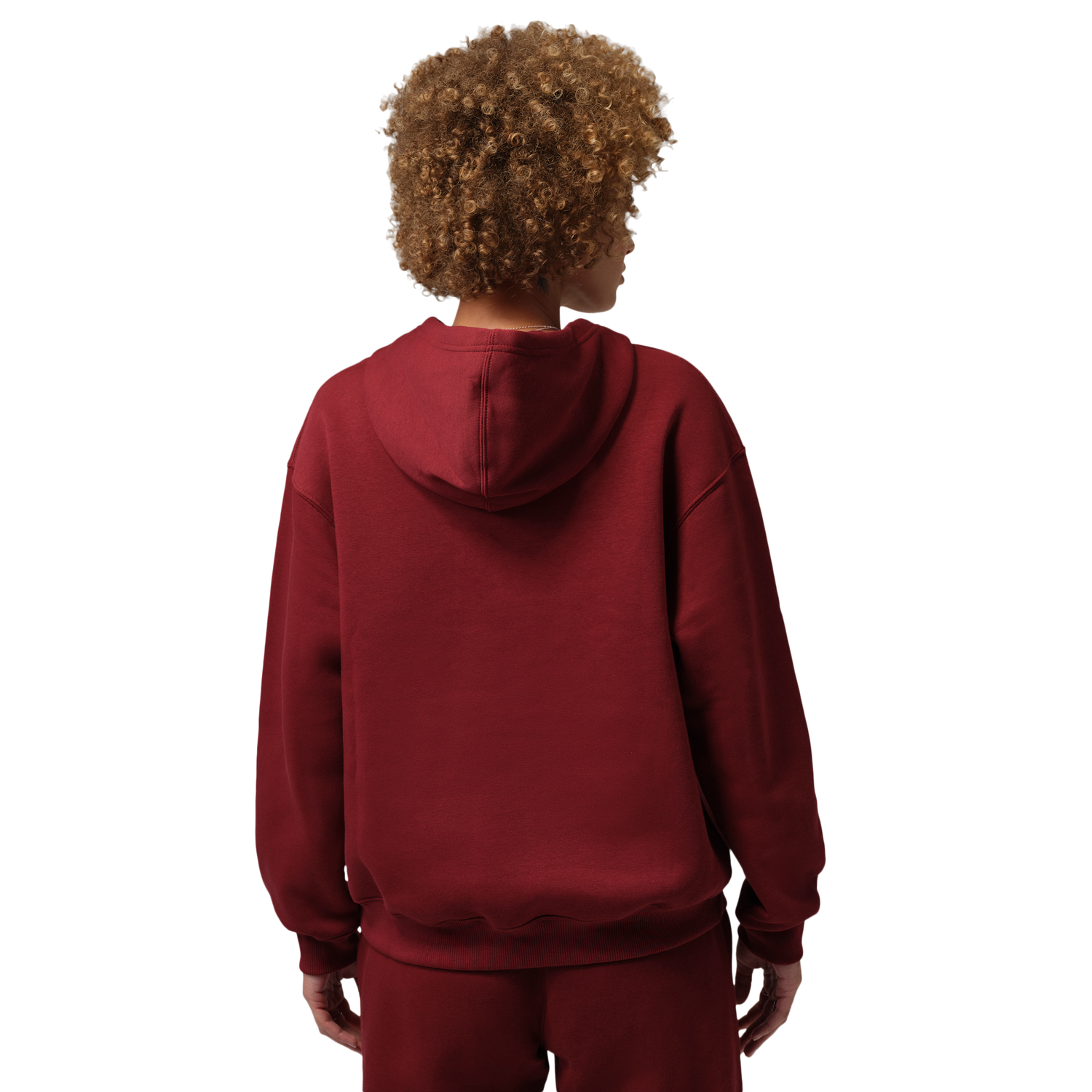 Jordan Brooklyn Fleece Pullover 24 - Women's - White/Team Red