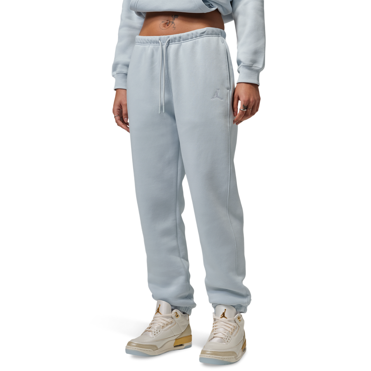 Jordan Brooklyn Fleece Pants - Women's - Aura/White