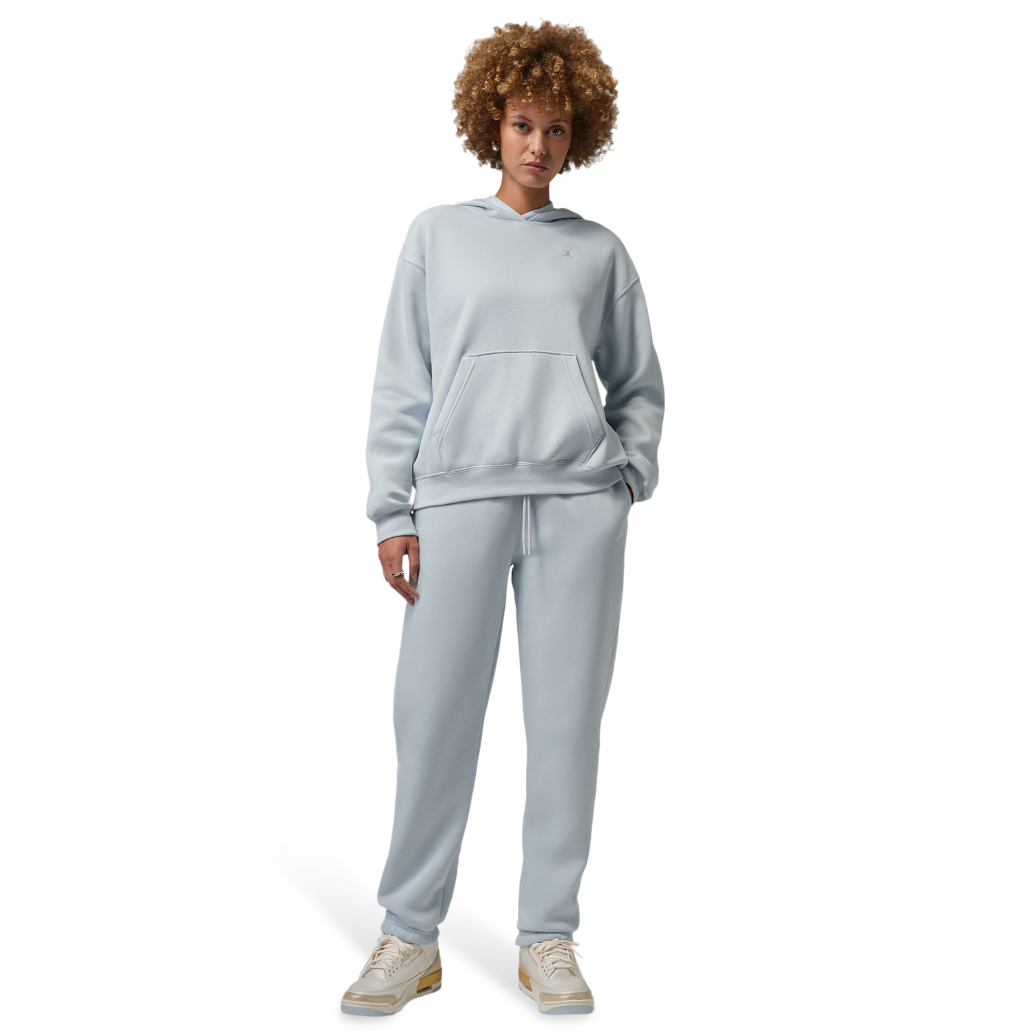 Jordan Brooklyn Fleece Pants - Women's - Aura/White