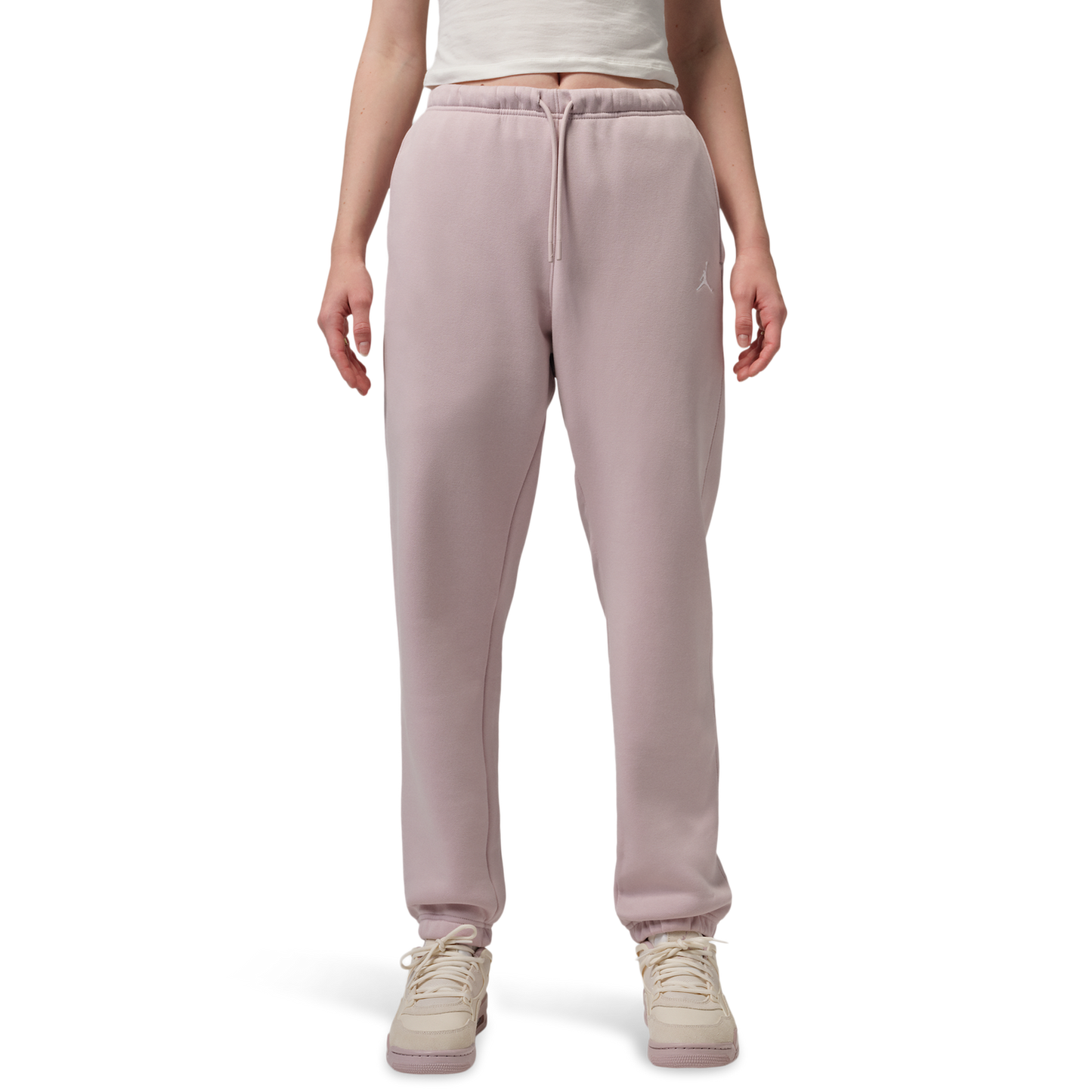 Jordan Brooklyn Fleece Pants - Women's - Particle Rose/White
