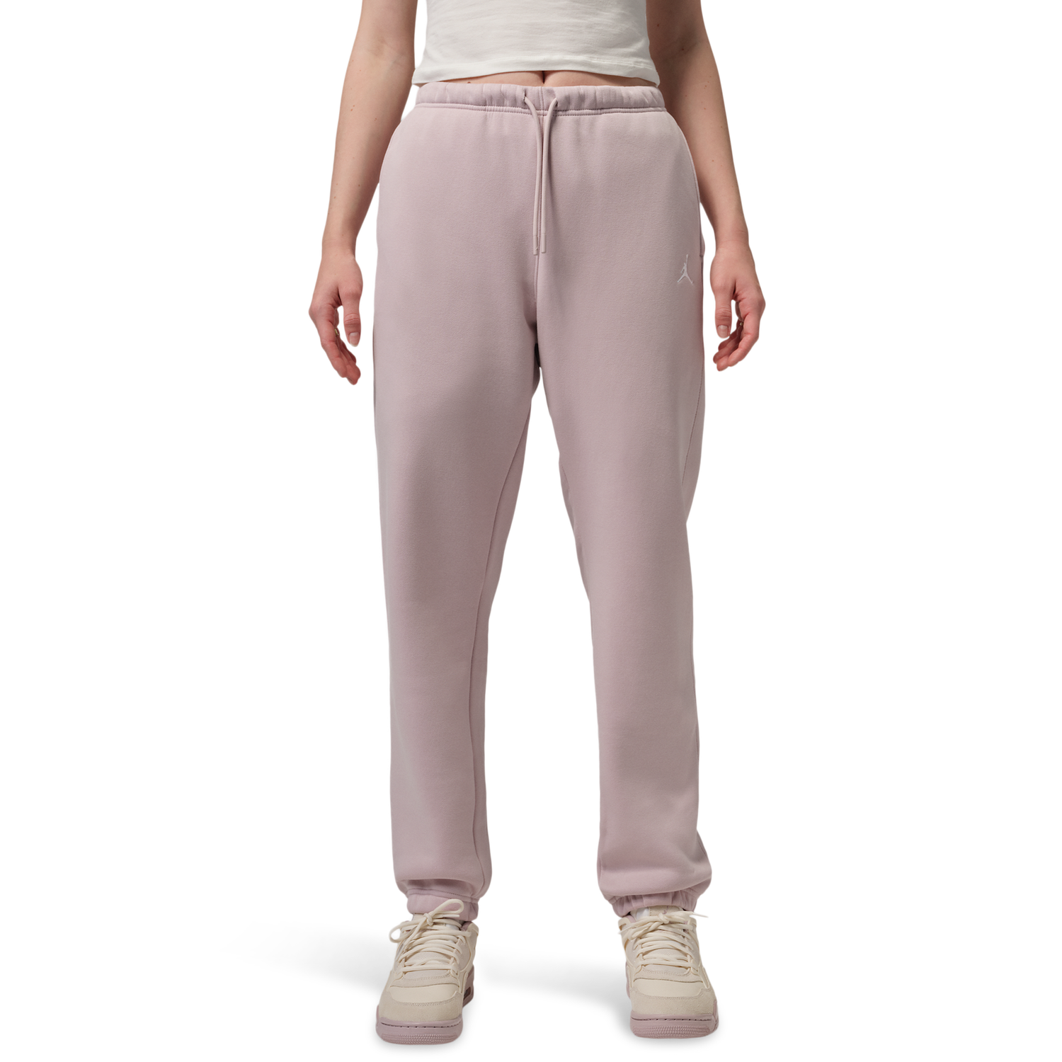 Jordan Brooklyn Fleece Pants - Women's - Particle Rose/White