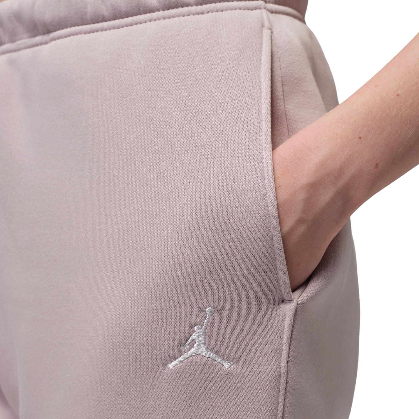 Jordan Brooklyn Fleece Pants - Women's - Particle Rose/White