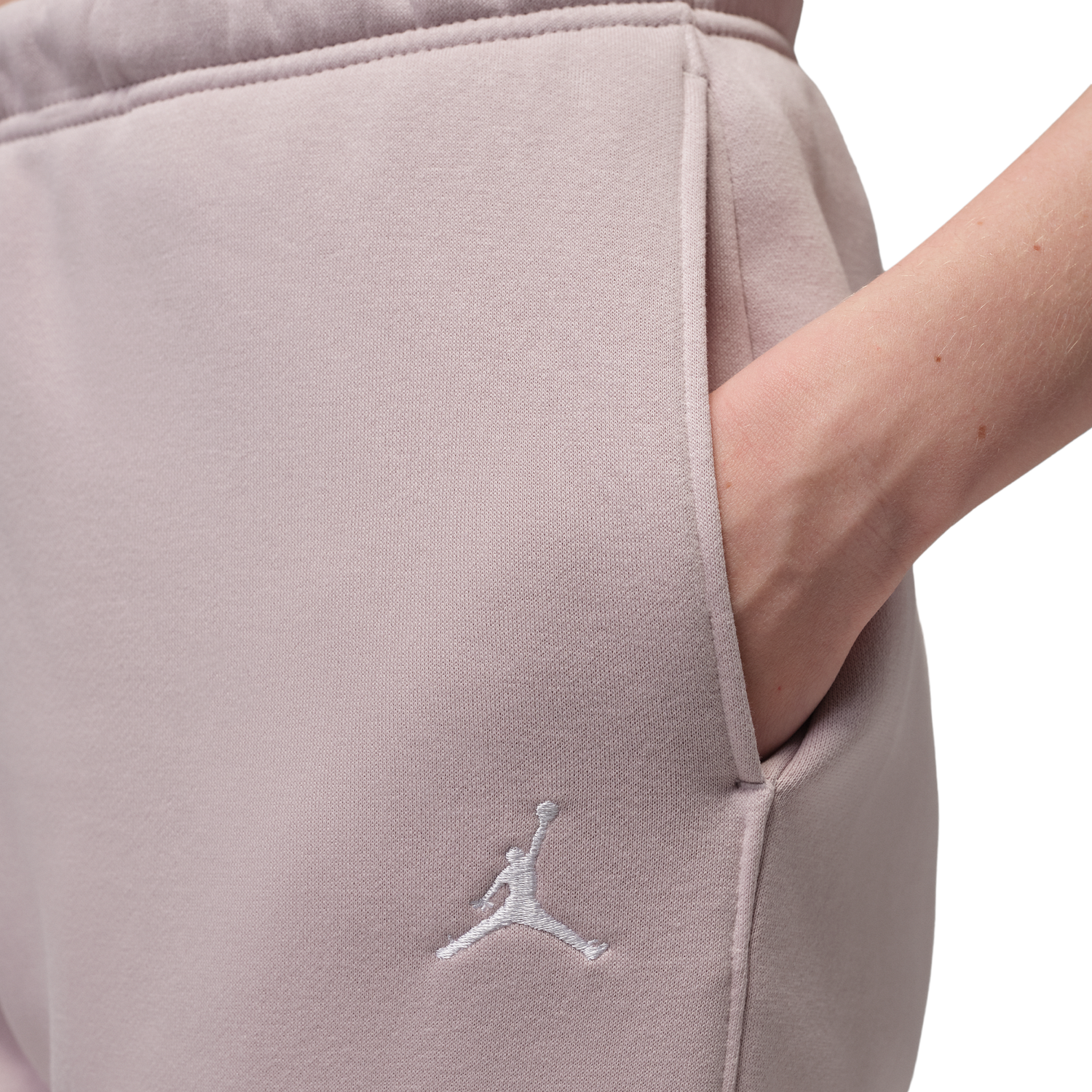 Jordan Brooklyn Fleece Pants - Women's - Particle Rose/White