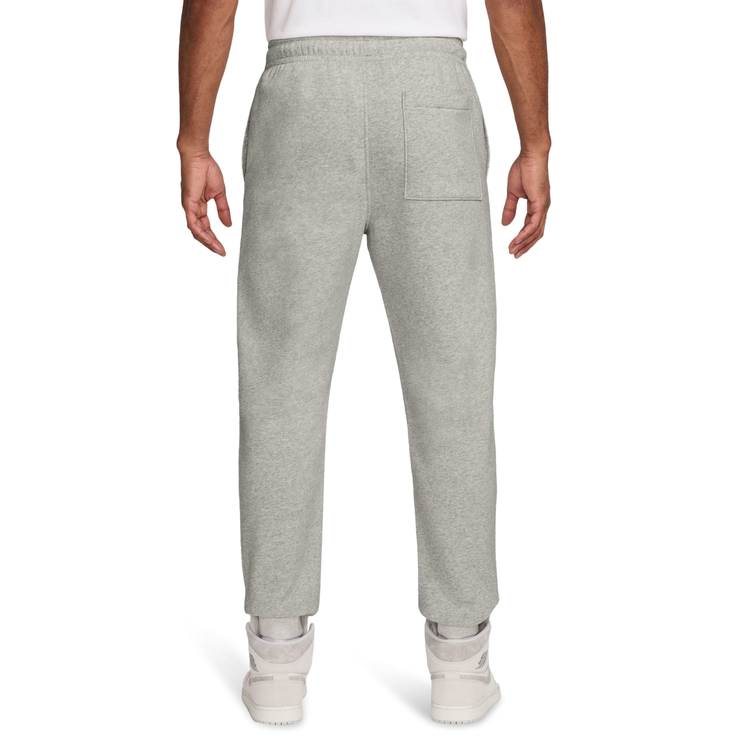 Jordan Brooklyn Fleece Pants - Men's - Heather Grey/White