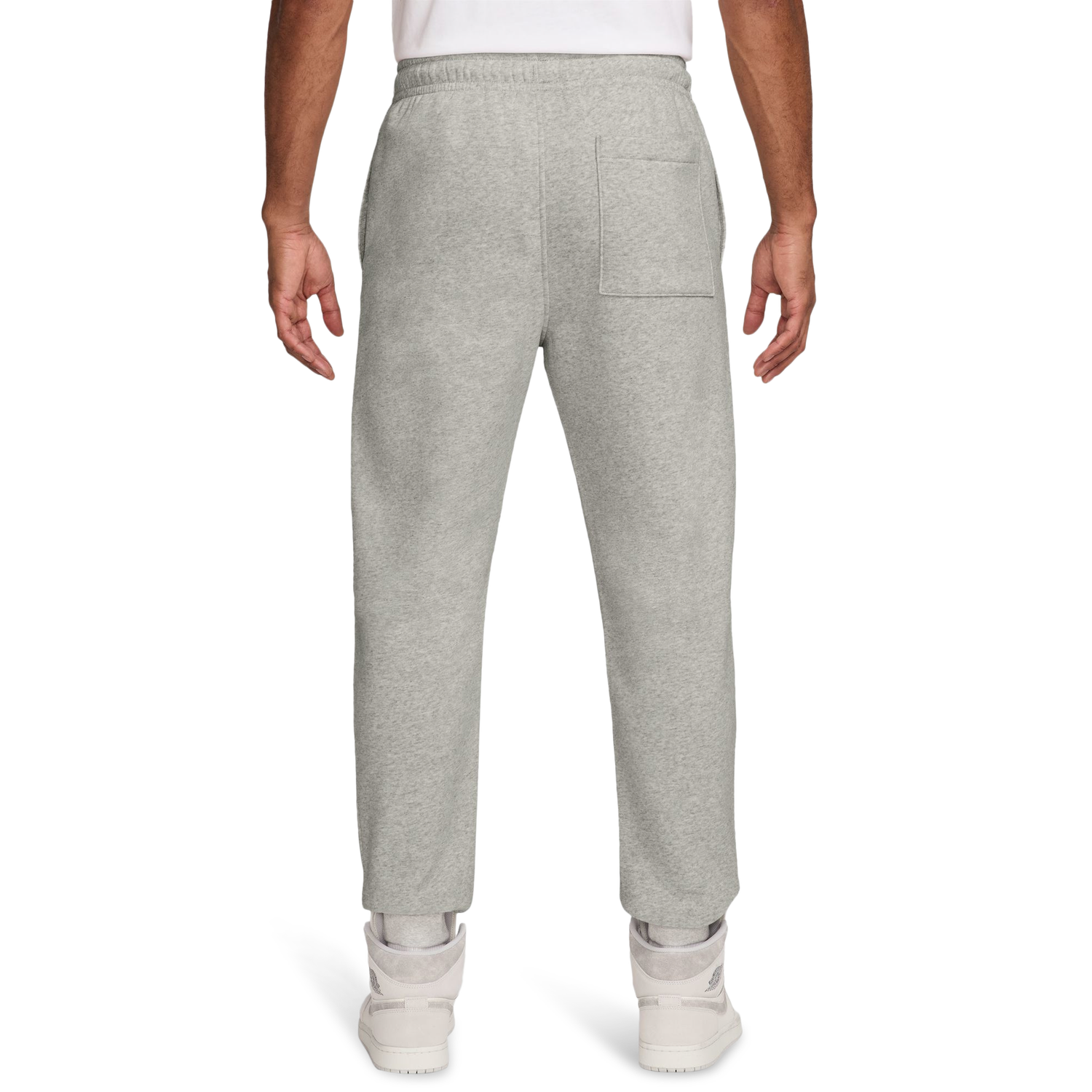 Jordan Brooklyn Fleece Pants - Men's - Heather Grey/White