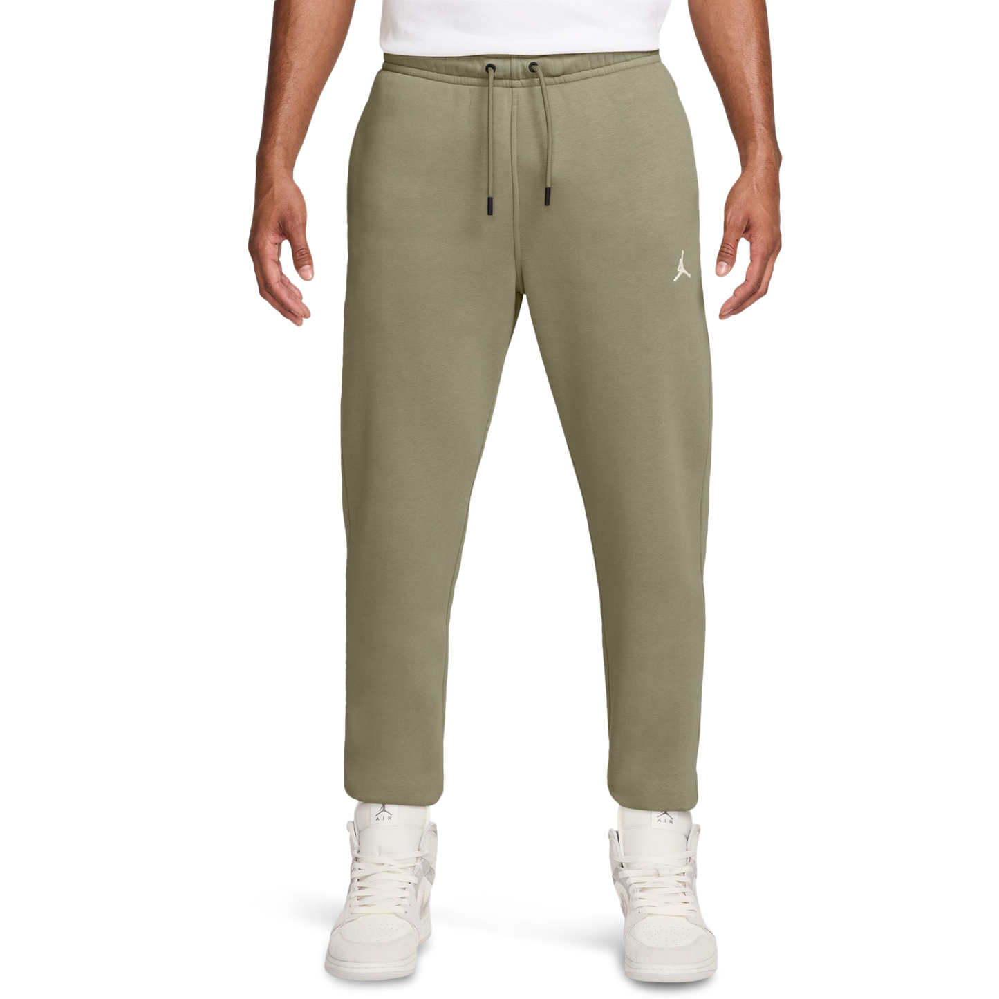 Jordan Brooklyn Fleece Pants - Men's - White/Medium Khaki