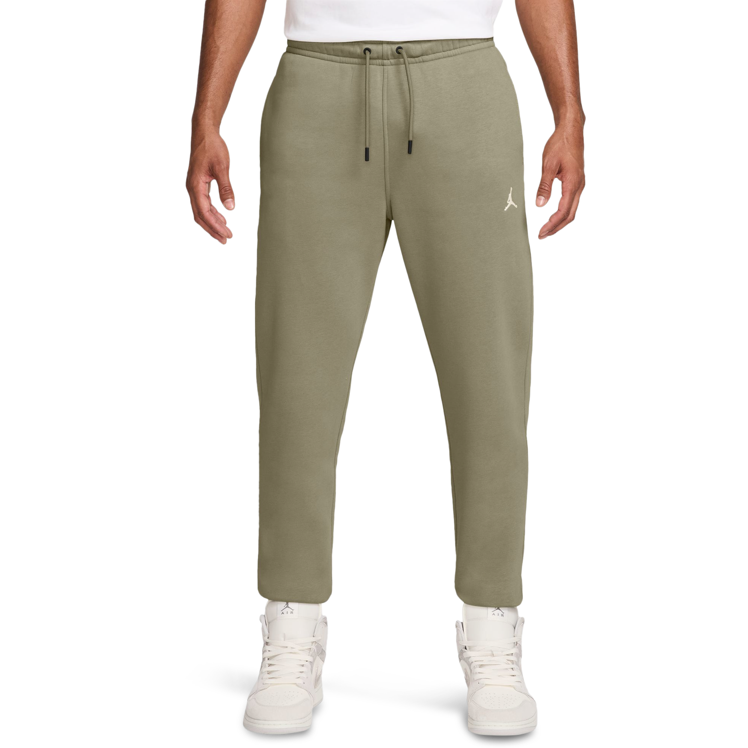 Jordan Brooklyn Fleece Pants - Men's - White/Medium Khaki