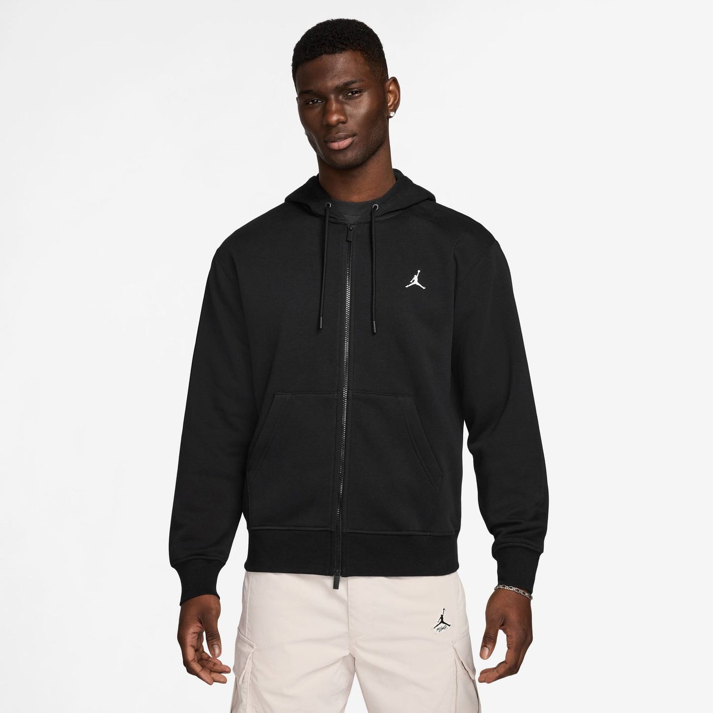 Jordan Brooklyn Fleece Full-Zip - Men's - Black/White