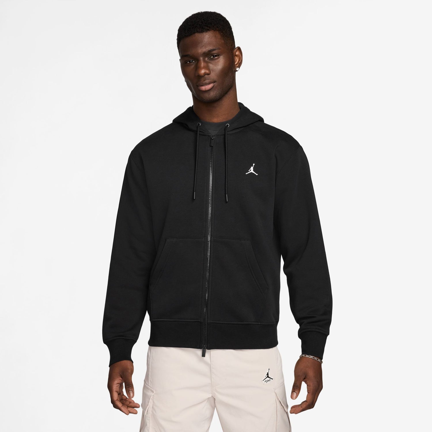 Jordan Brooklyn Fleece Full-Zip - Men's - Black/White