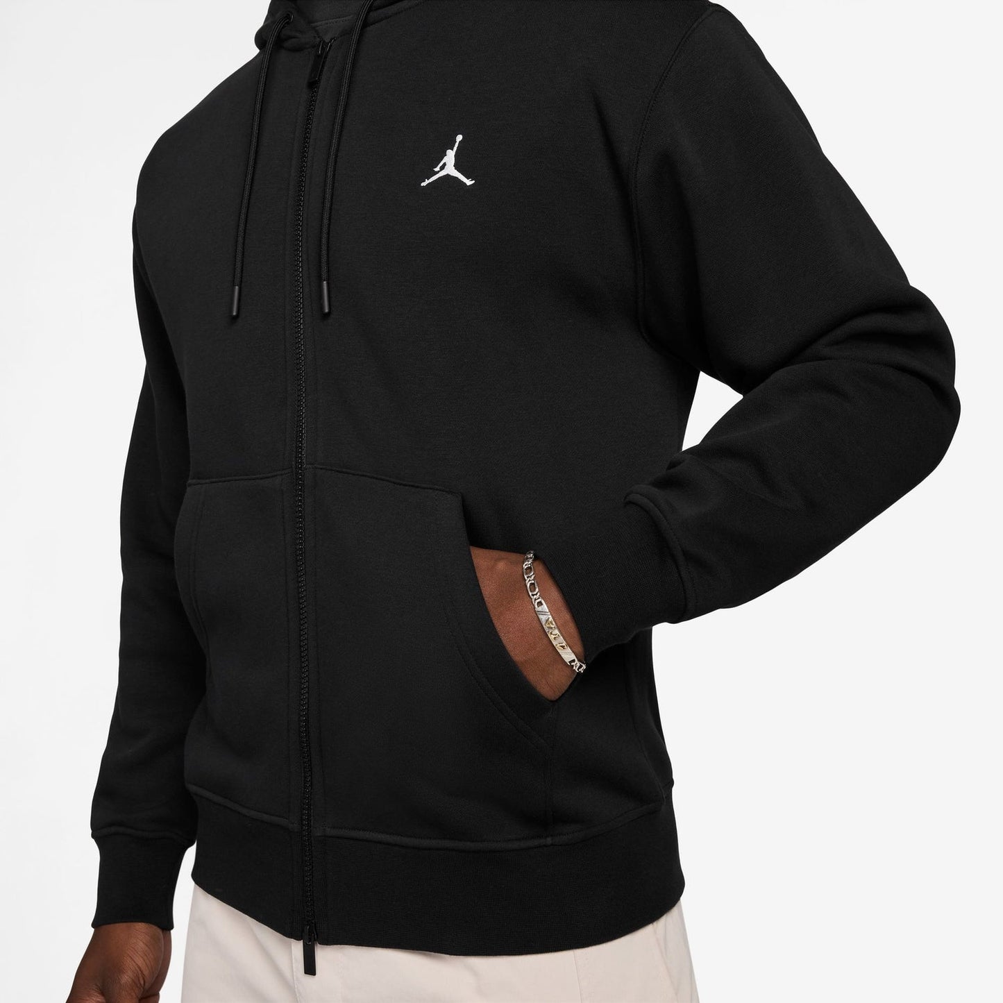 Jordan Brooklyn Fleece Full-Zip - Men's - Black/White