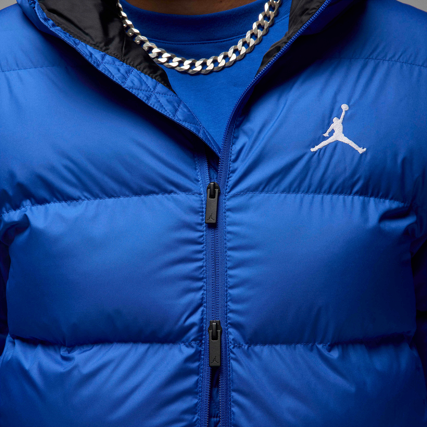 Jordan Brooklyn Puffer Jacket - Men's - Blue/Black