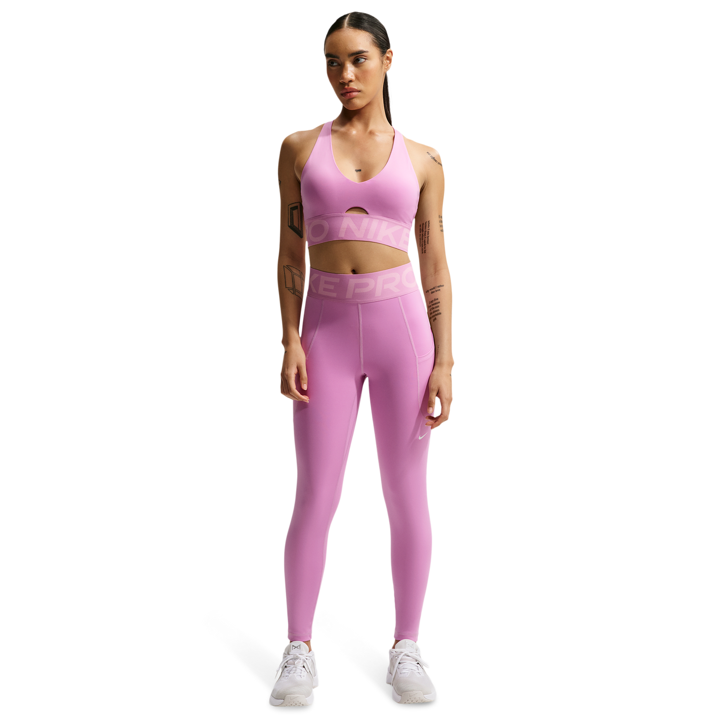 Nike Pro Dri-FIT High Rise SCLPT 7/8 Tights - Women's - Lt Magenta/White