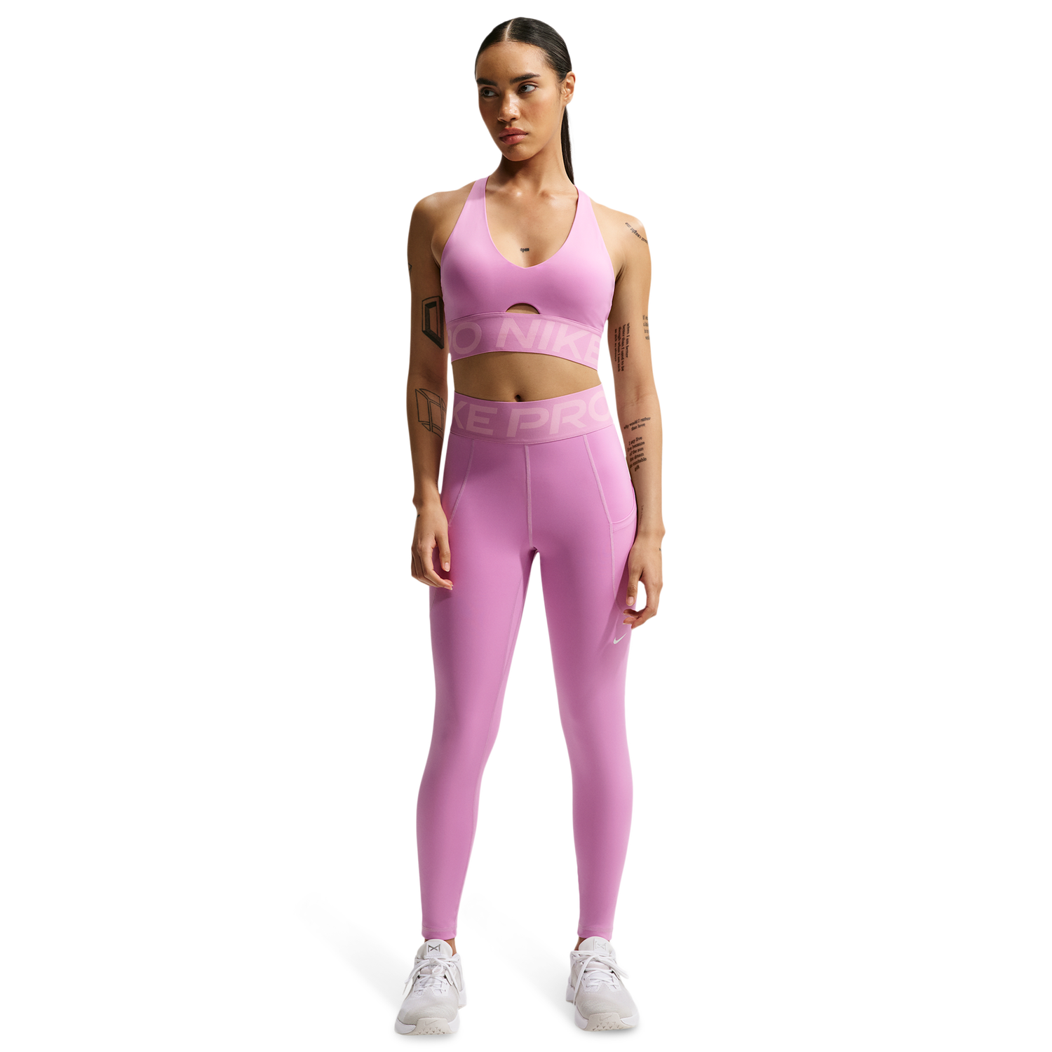 Nike Pro Dri-FIT High Rise SCLPT 7/8 Tights - Women's - Lt Magenta/White