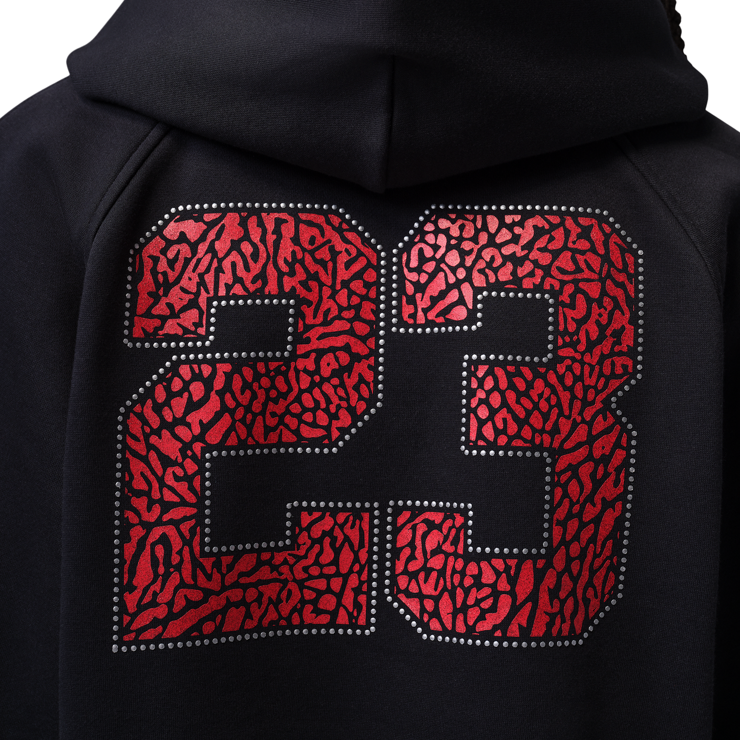 Jordan Brooklyn Fleece MC NG 26 Crop Pullover Hoodie - Women's - Black/Red