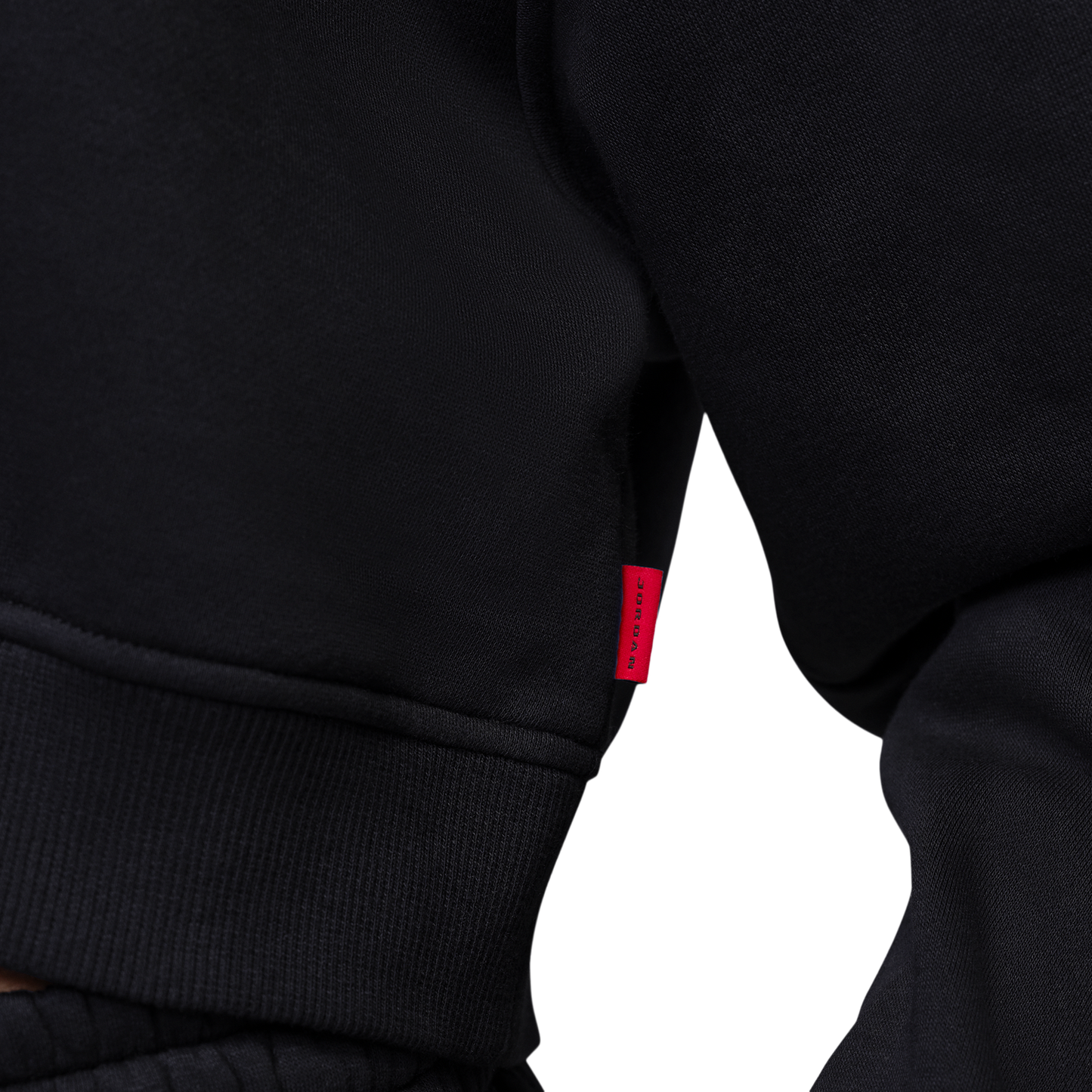 Jordan Brooklyn Fleece MC NG 26 Crop Pullover Hoodie - Women's - Black/Red
