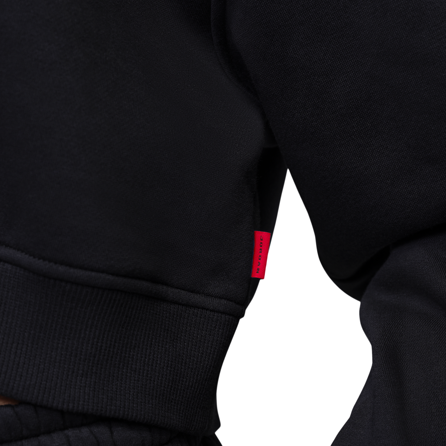 Jordan Brooklyn Fleece MC NG 26 Crop Pullover Hoodie - Women's - Black/Red