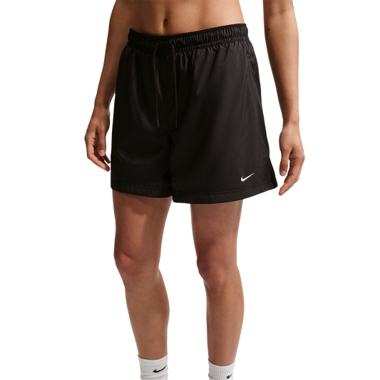 Nike NSW Mid Rise Essential Woven Short - Women's - Black/Black