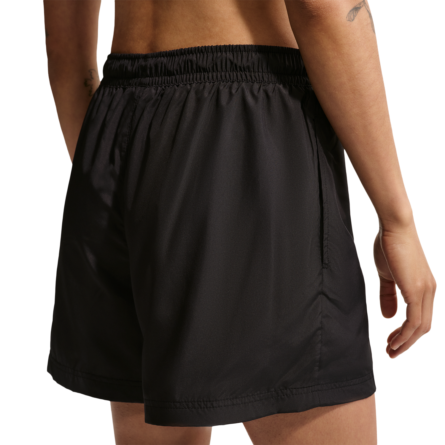 Nike NSW Mid Rise Essential Woven Short - Women's - Black/Black