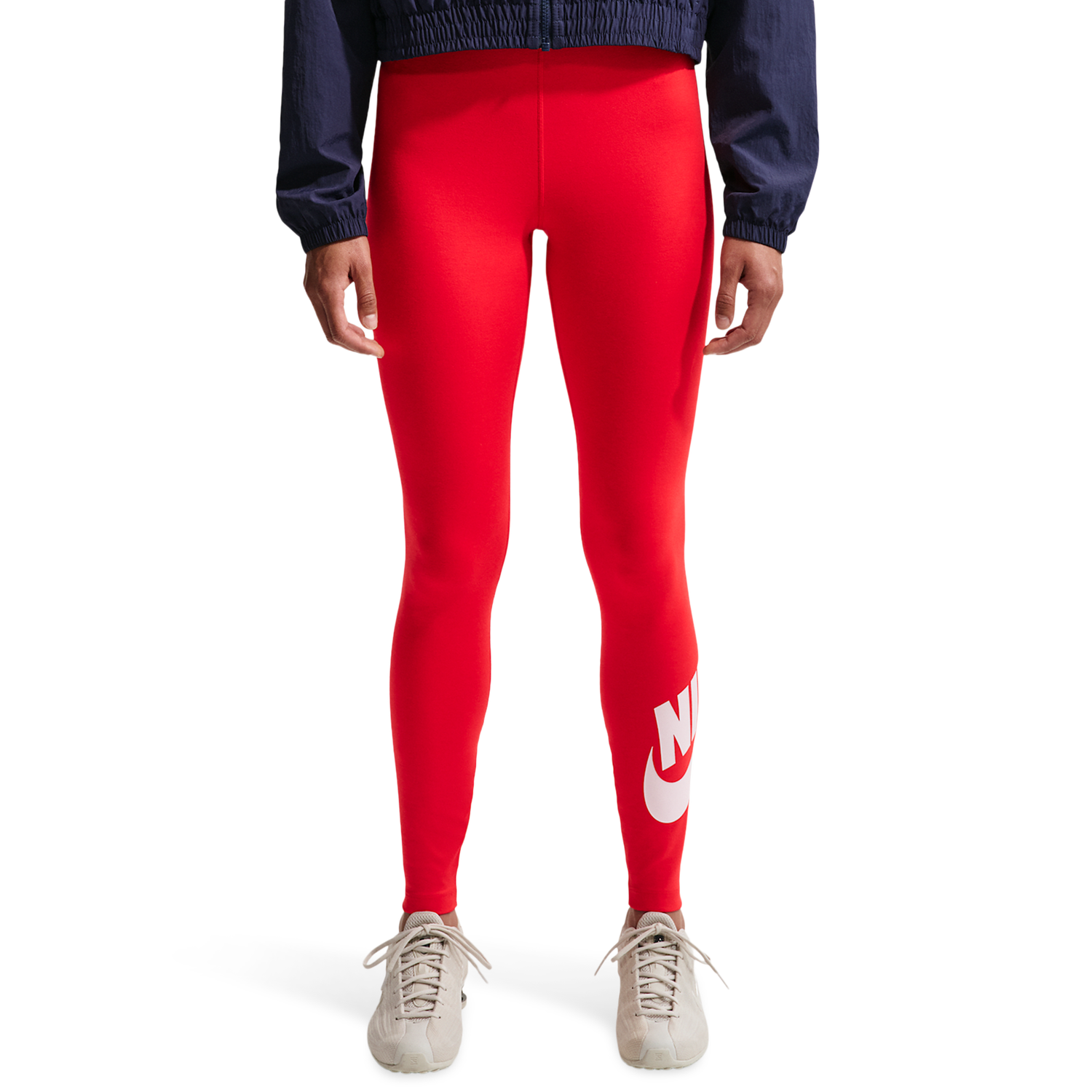 Nike NSW Classic Graphic HR Futura Tights - Women's - University Red/White