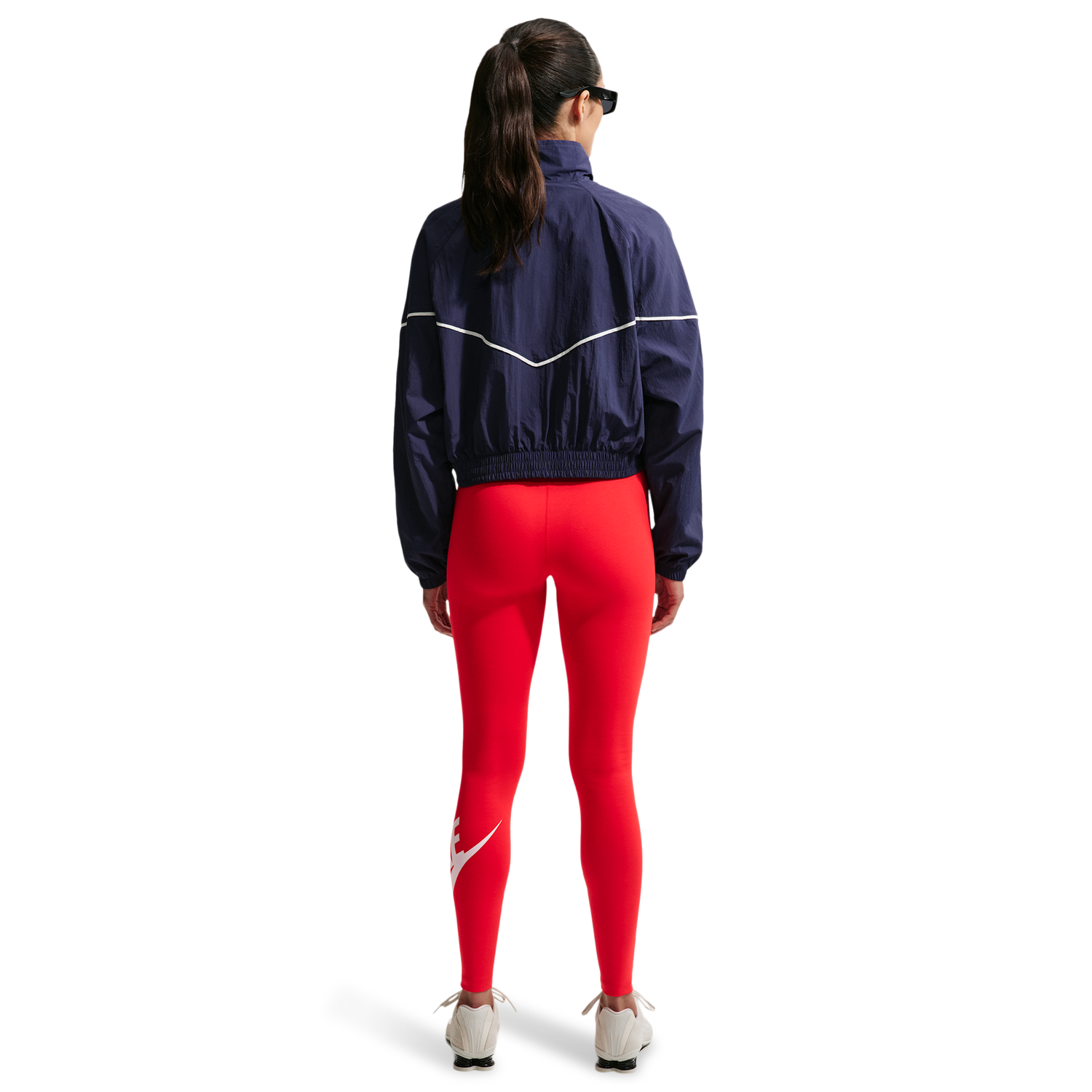 Nike NSW Classic Graphic HR Futura Tights - Women's - University Red/White