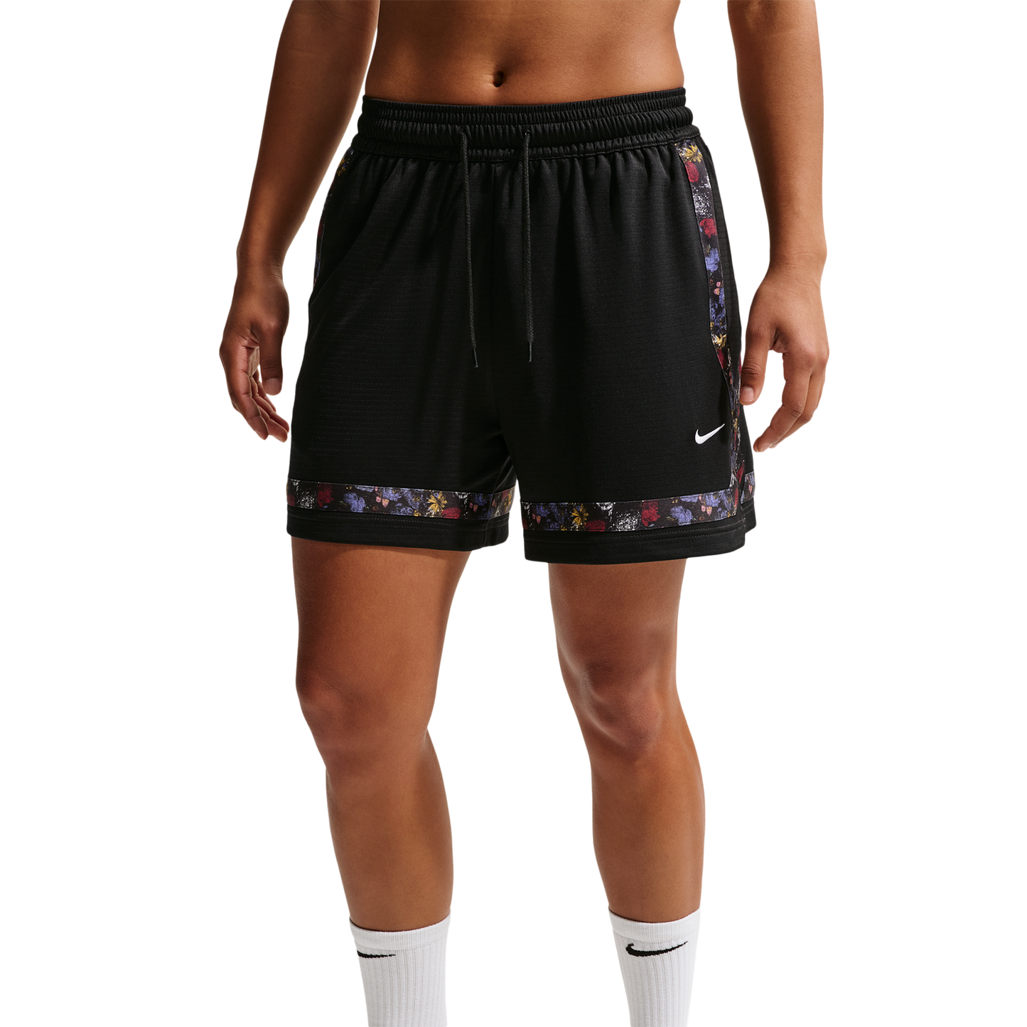 Nike Dri-FIT Crossover Seasonal Shorts - Women's - Black/White
