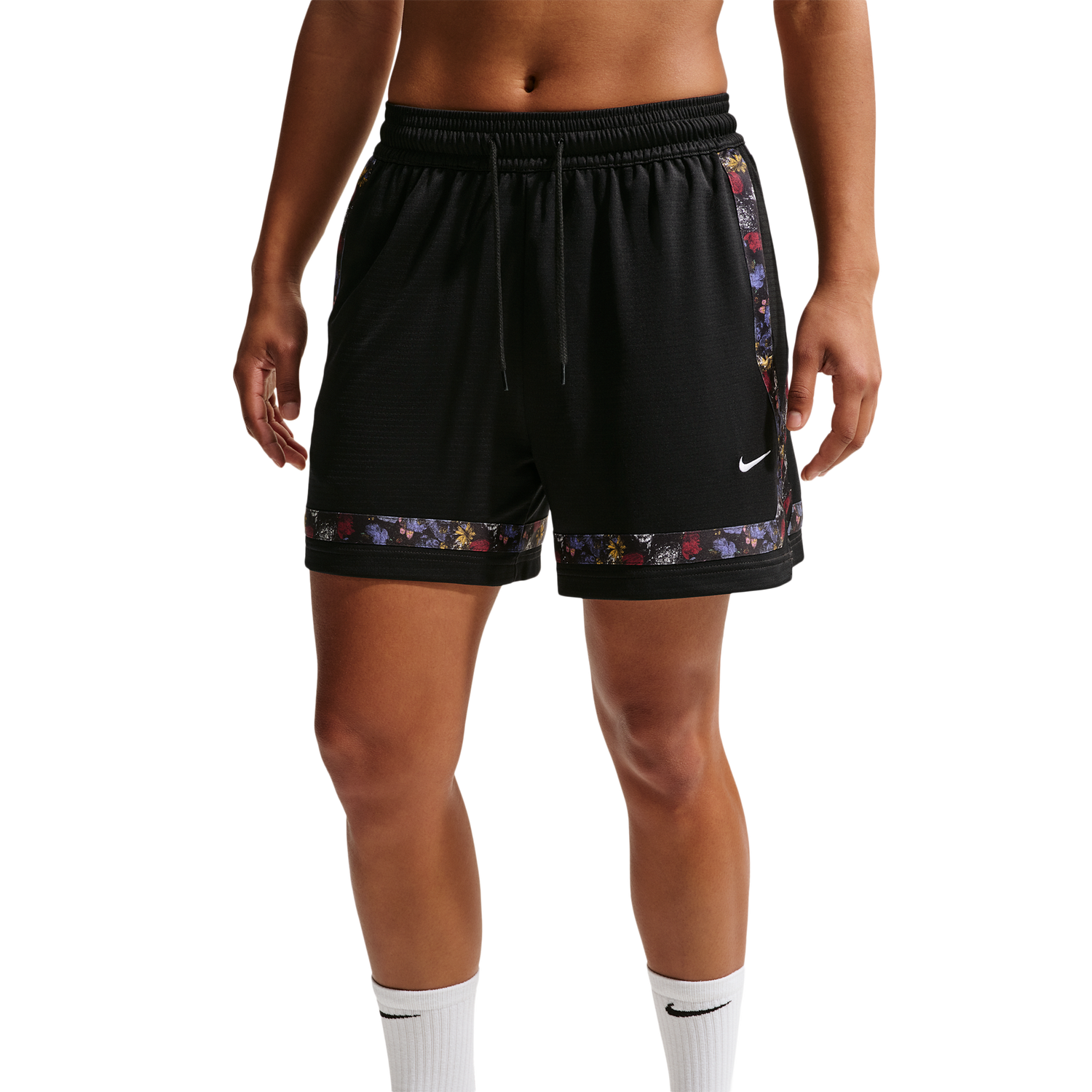 Nike Dri-FIT Crossover Seasonal Shorts - Women's - Black/White
