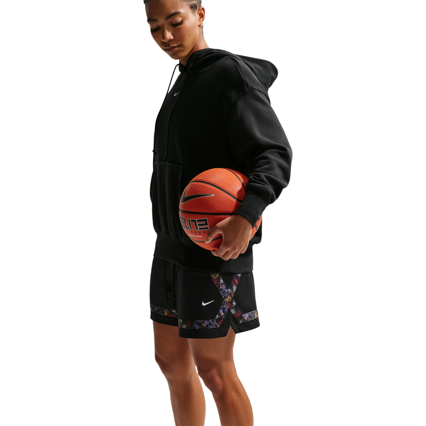 Nike Dri-FIT Crossover Seasonal Shorts - Women's - Black/White