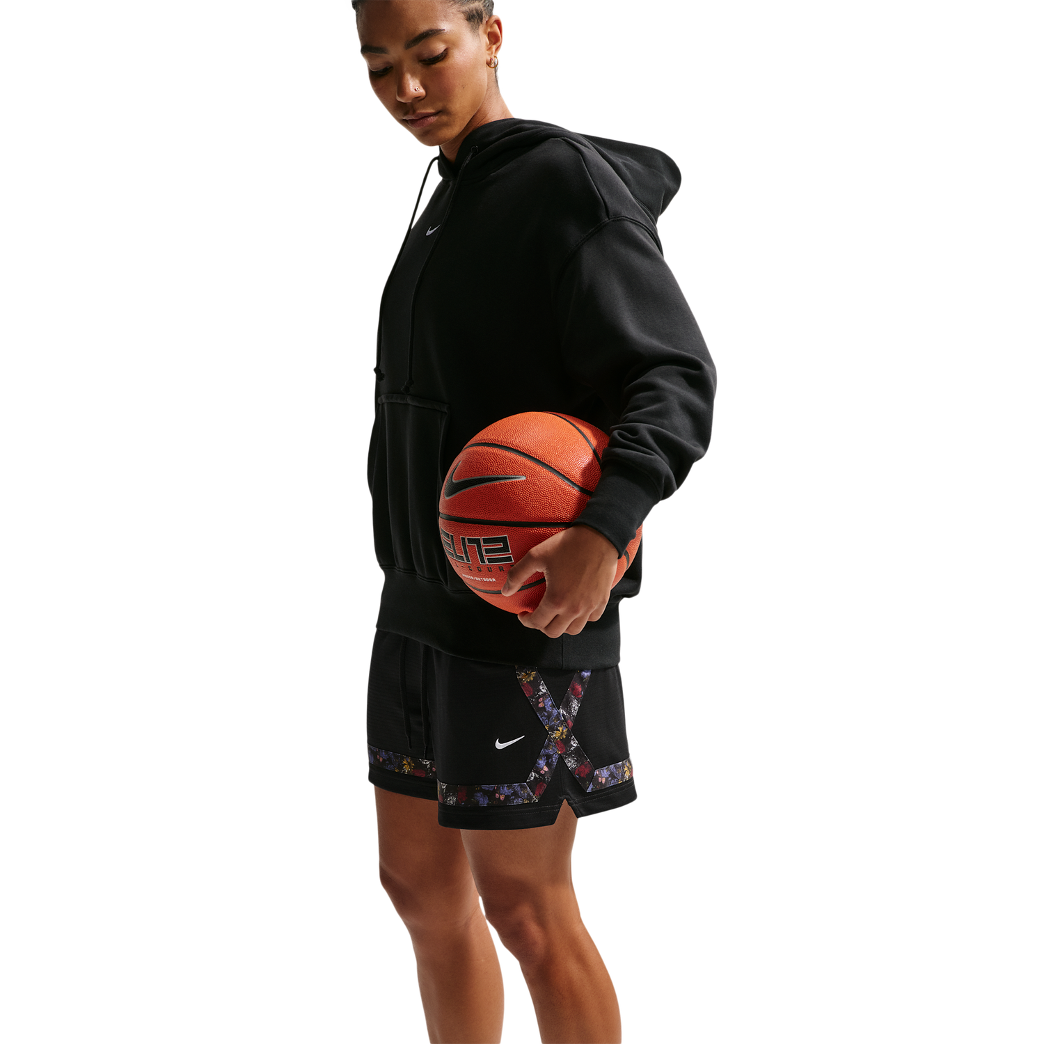 Nike Dri-FIT Crossover Seasonal Shorts - Women's - Black/White
