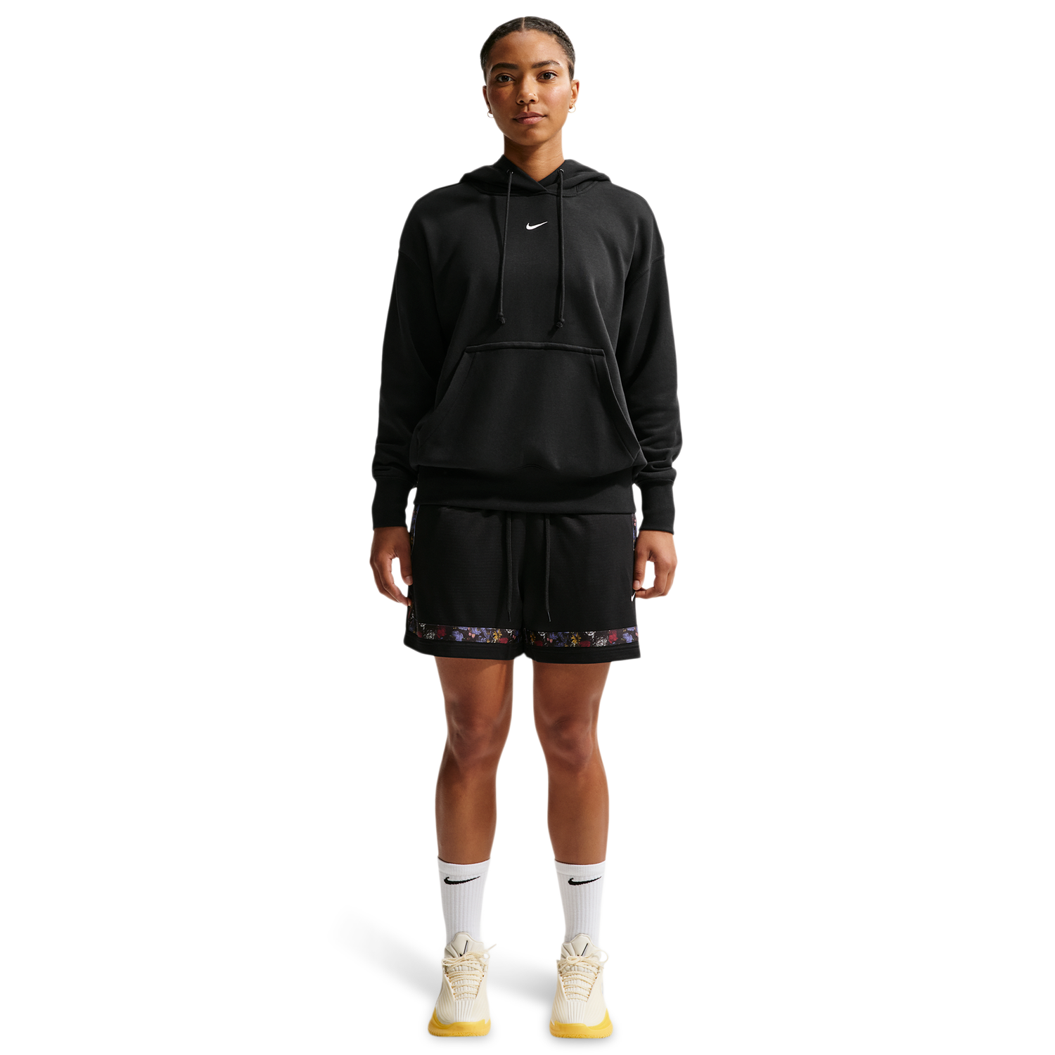 Nike Dri-FIT Crossover Seasonal Shorts - Women's - Black/White