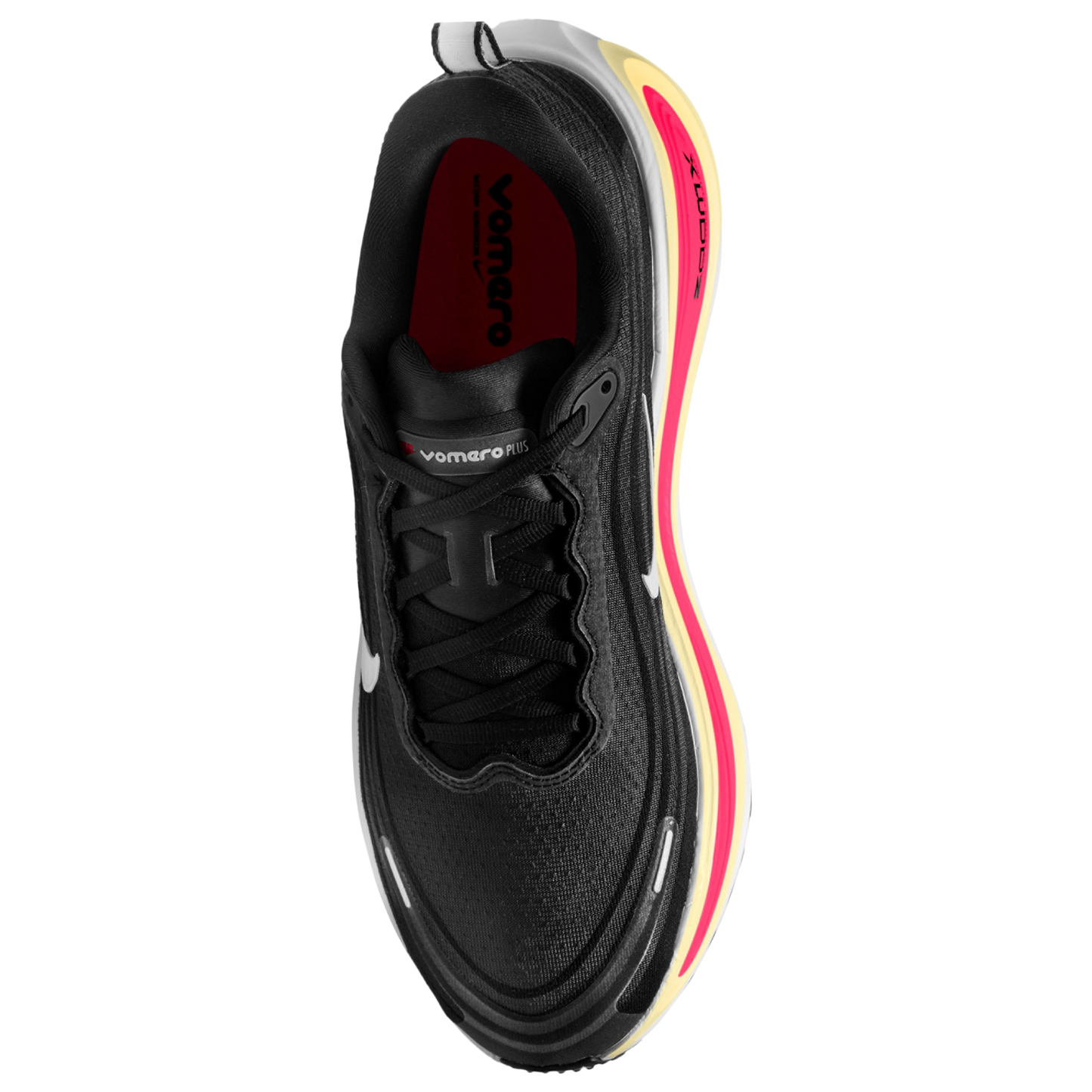 Nike Vomero Plus - Men's - Black/White/Bright Crimson