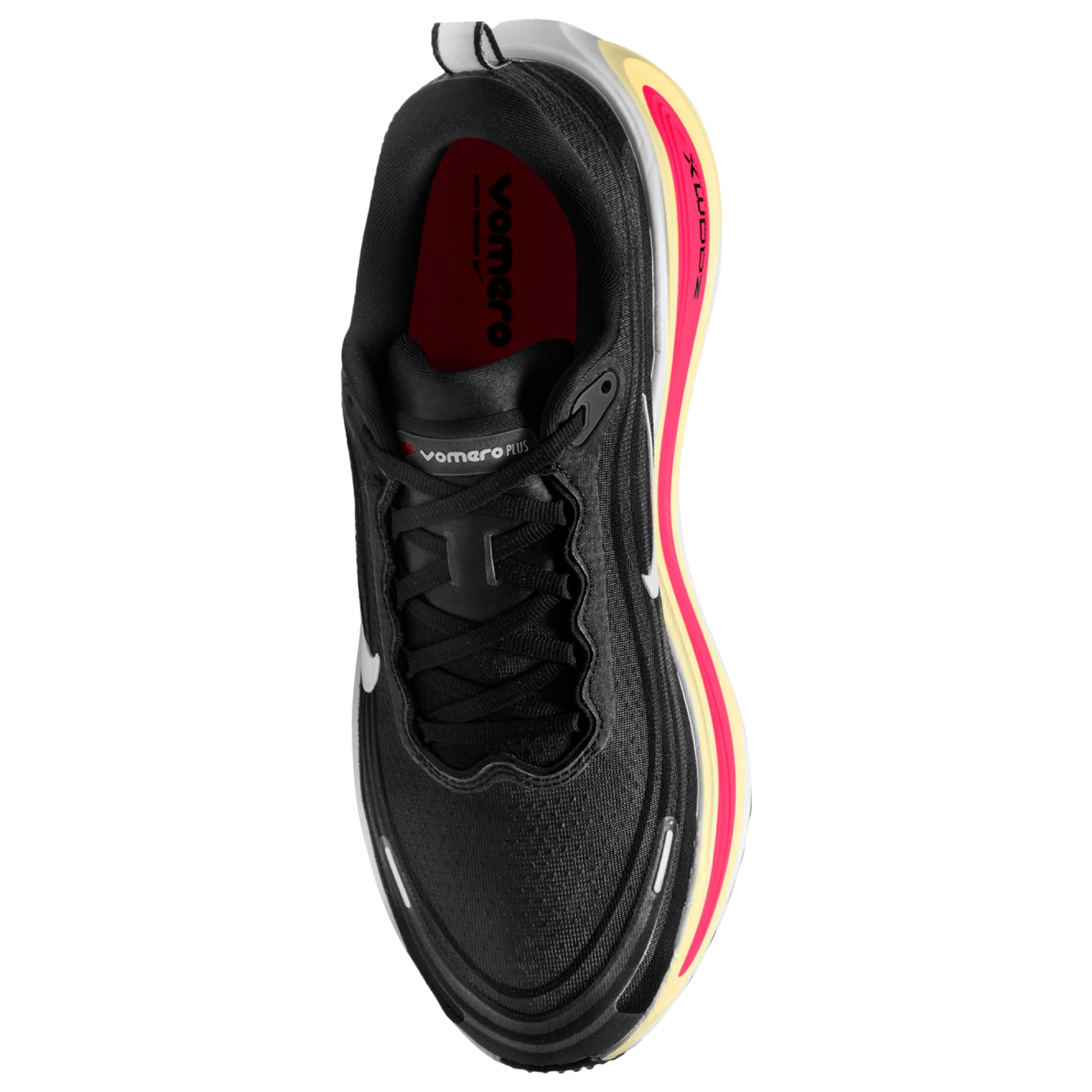 Nike Vomero Plus - Men's - Black/White/Bright Crimson