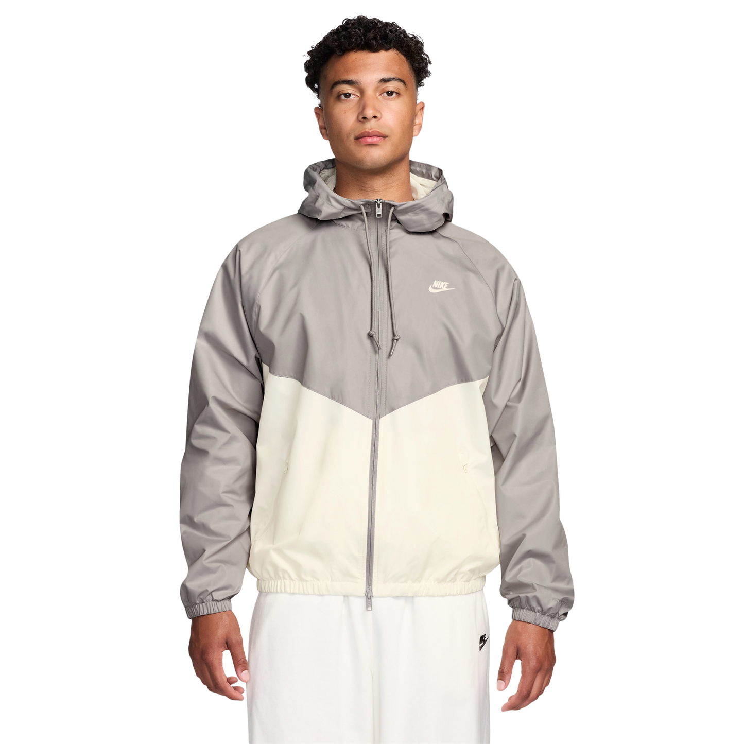 Nike NSW Windrunner Jacket - Men's - Iron Ore/Sail