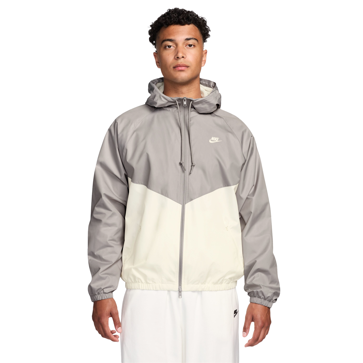 Nike NSW Windrunner Jacket - Men's - Iron Ore/Sail