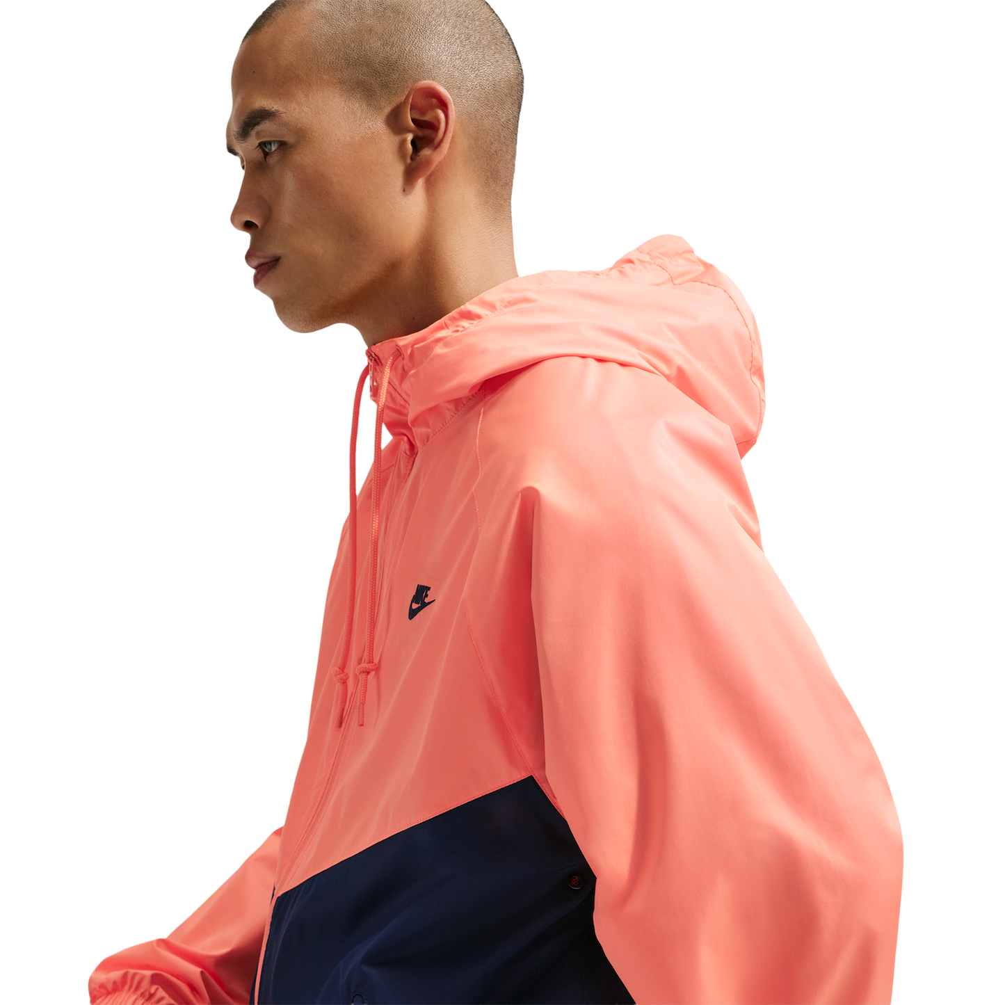 Nike NSW Windrunner Jacket - Men's - Orange Frost/Midnight Navy/Midnight Navy