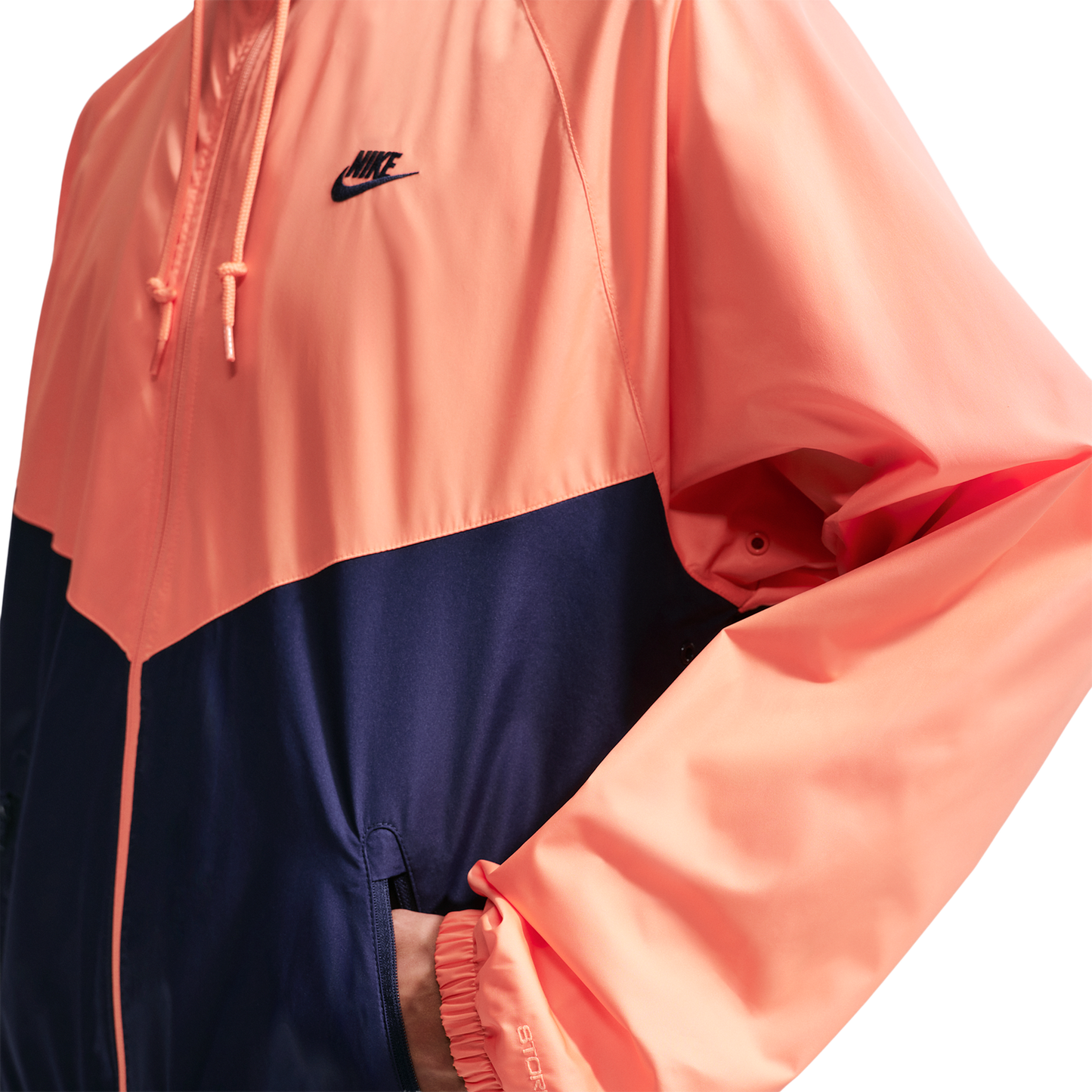 Nike NSW Windrunner Jacket - Men's - Orange Frost/Midnight Navy/Midnight Navy