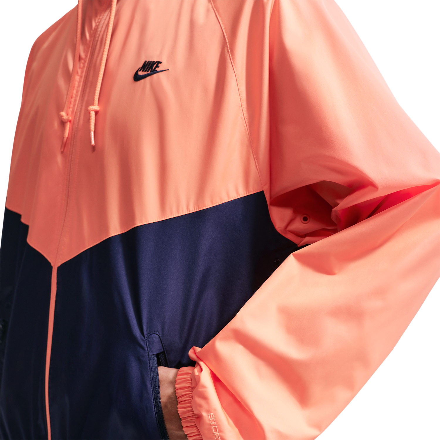 Nike NSW Windrunner Jacket - Men's - Orange Frost/Midnight Navy/Midnight Navy
