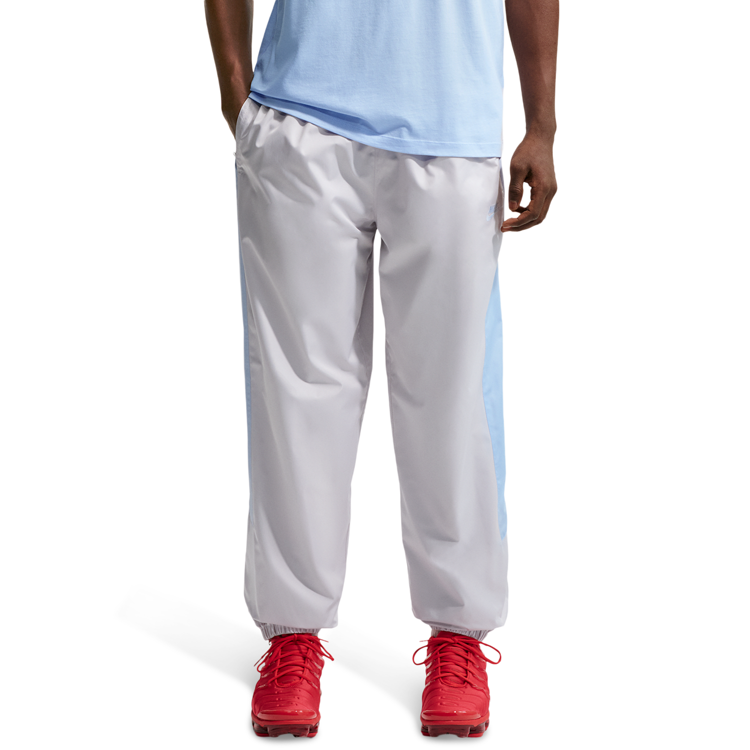 Nike NSW Windrunner Pants - Men's - Vast Grey/Hydrogen Blue/Hydrogen Blue